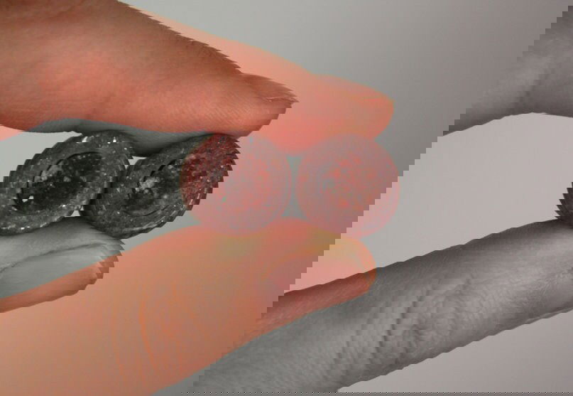 1/2" Red Amethyst and Strawberry Quartz Plugs - aeoplugs