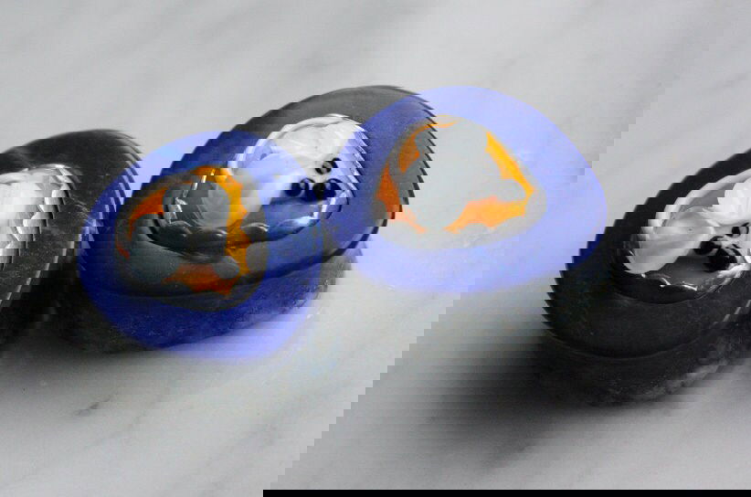 1" Lapis Lazuli Mouse Inlay Plugs - aeoplugs