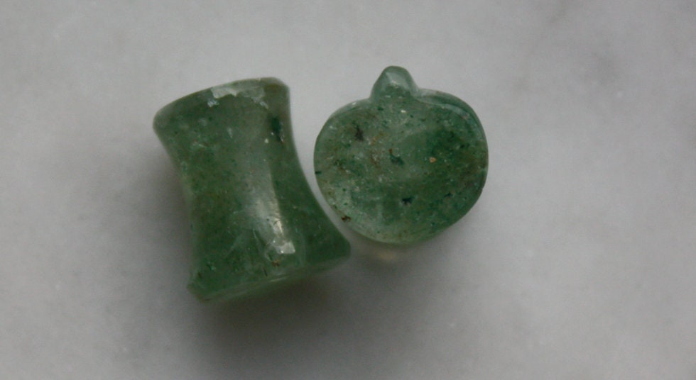 7mm Aventurine Pumpkin Plugs - aeoplugs
