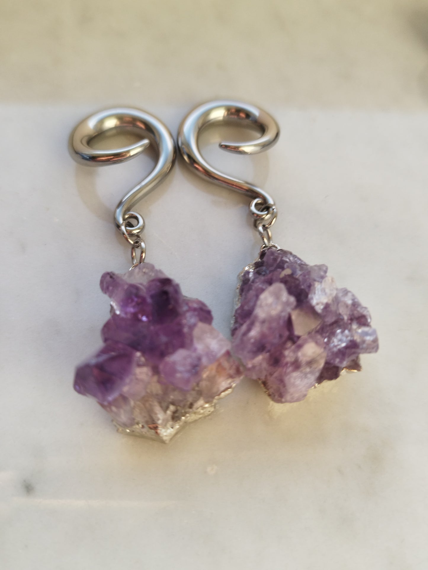 Amethyst Druzy Weights 1