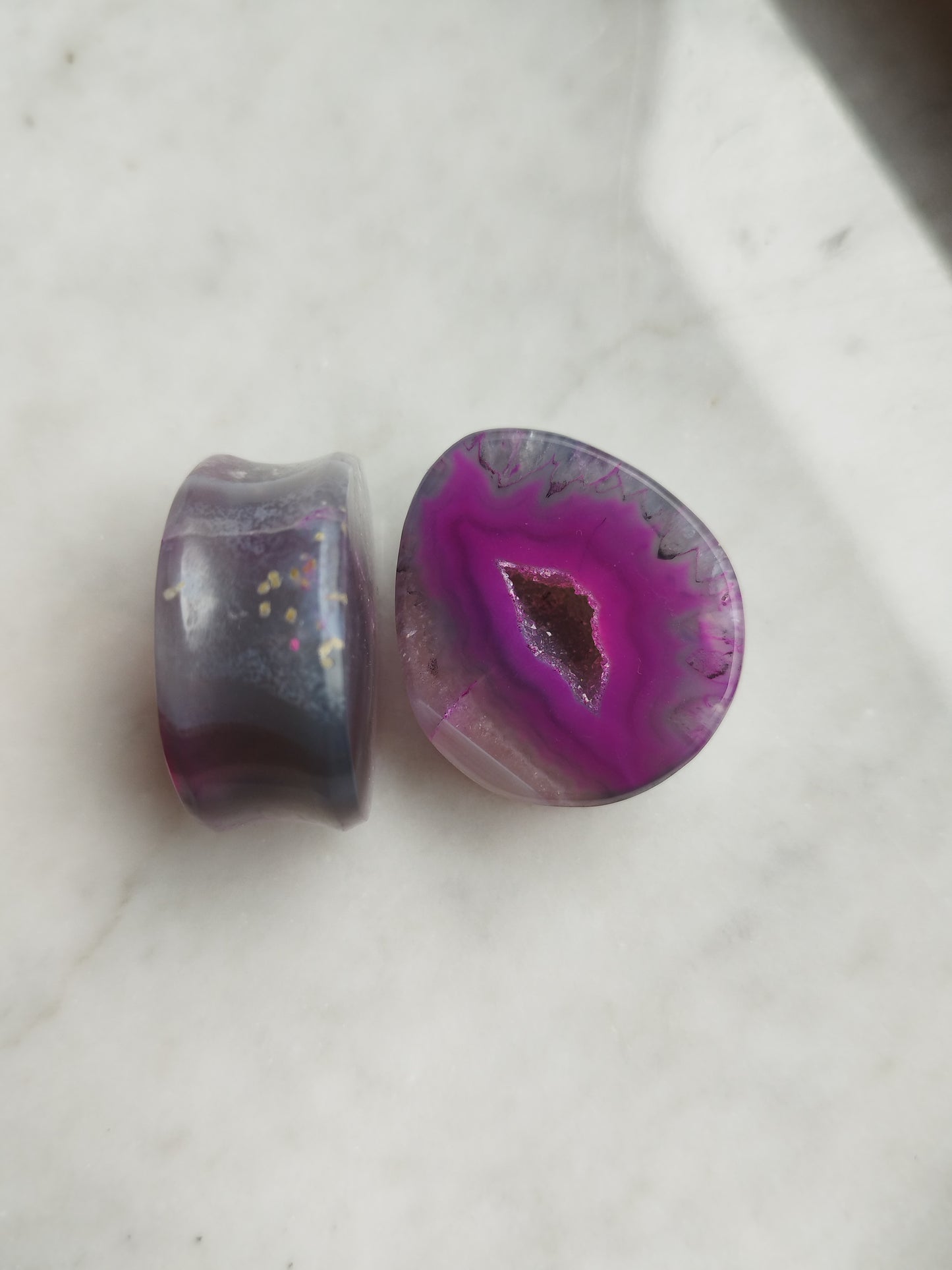 1 1/4" 32mm Geode Teardrop Plugs
