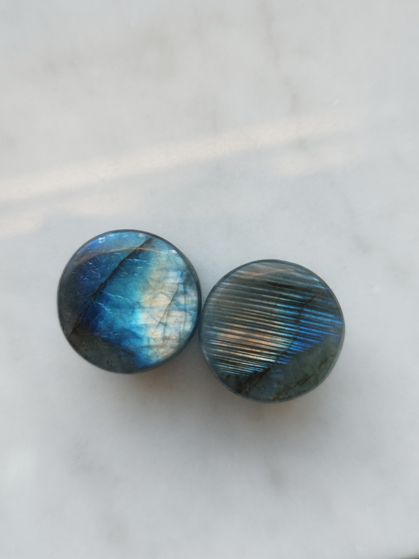 5/8" Labradorite Plugs - aeoplugs