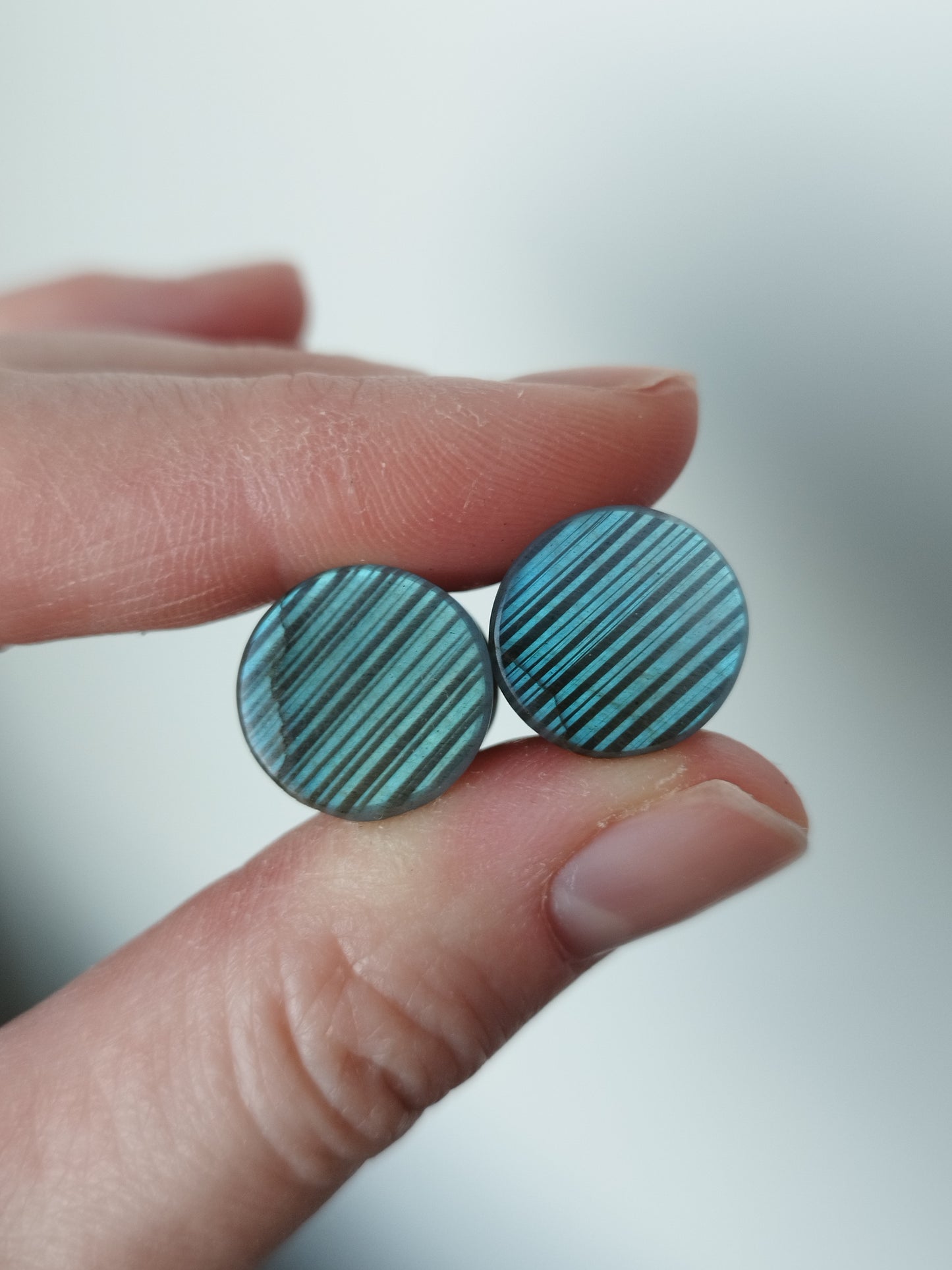 1/2" Striped Labradorite Plugs