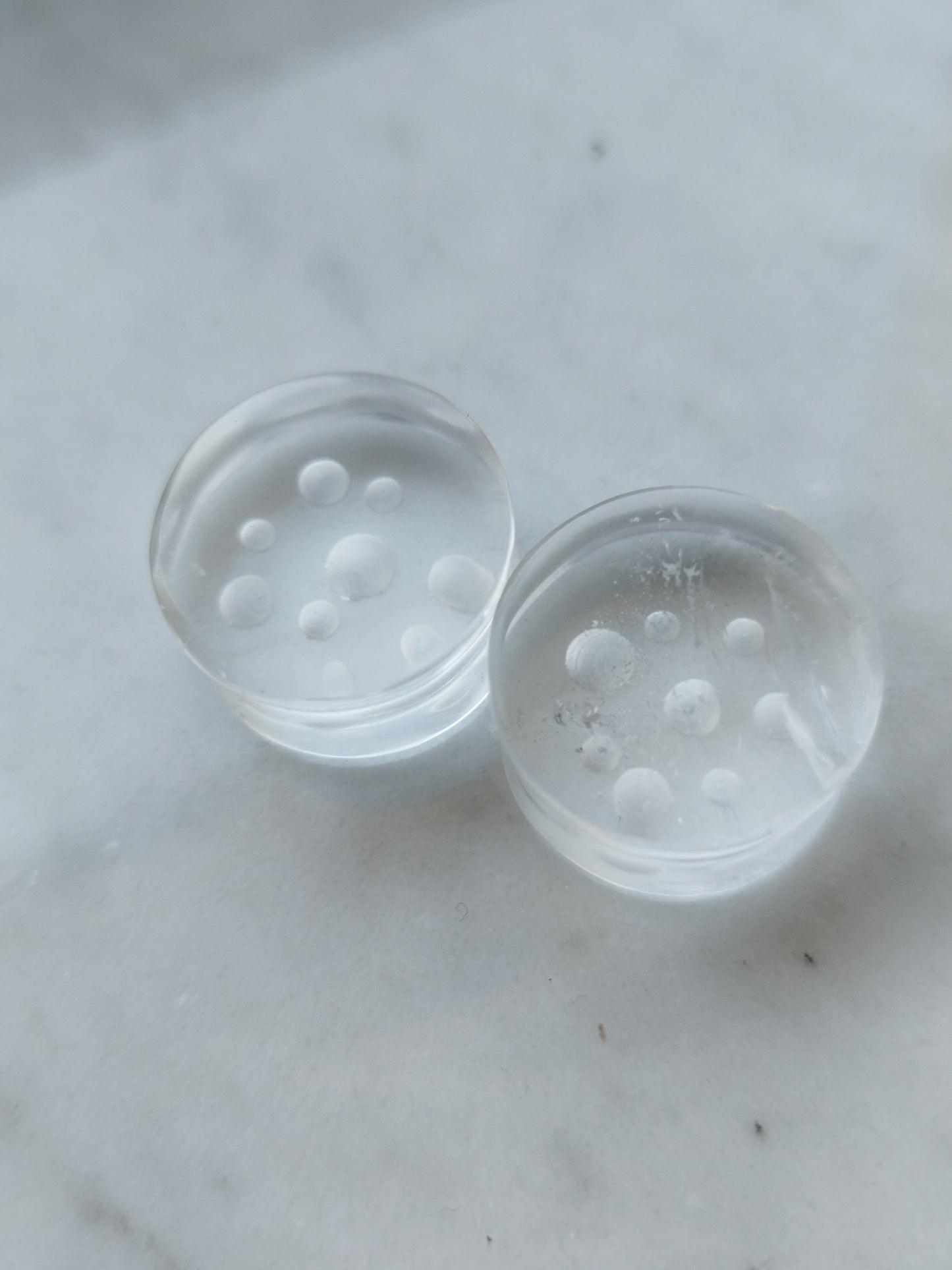 3/4" Quartz Bubble Plugs - aeoplugs