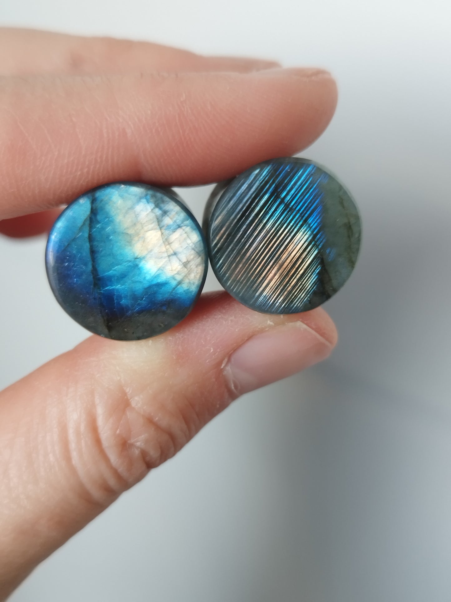 5/8" Labradorite Plugs - aeoplugs