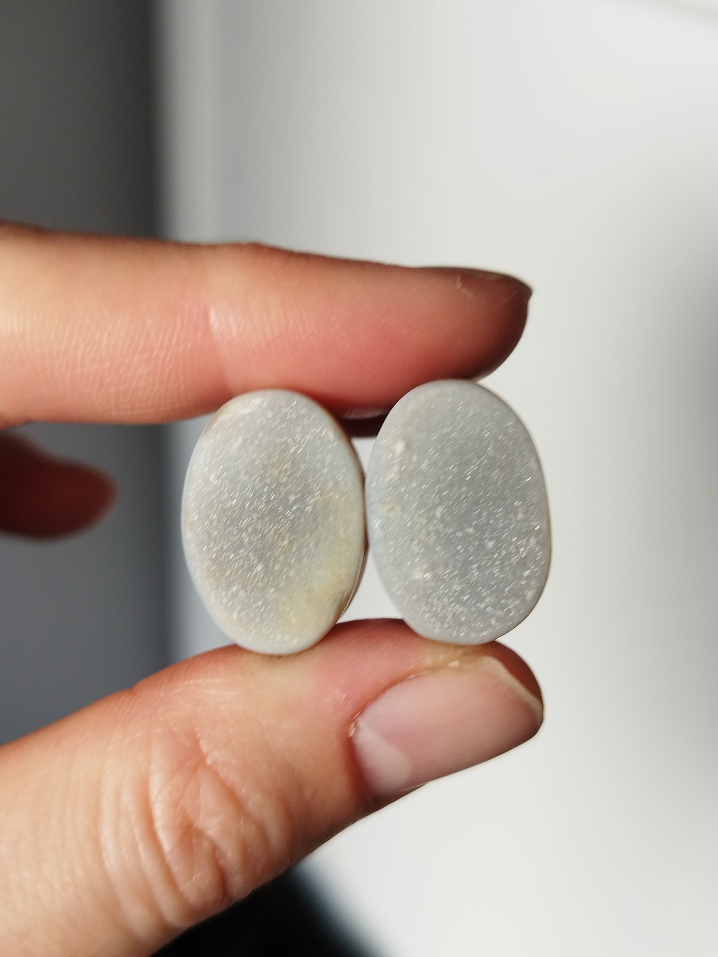 5/8" Oval Agate Druzy Plugs