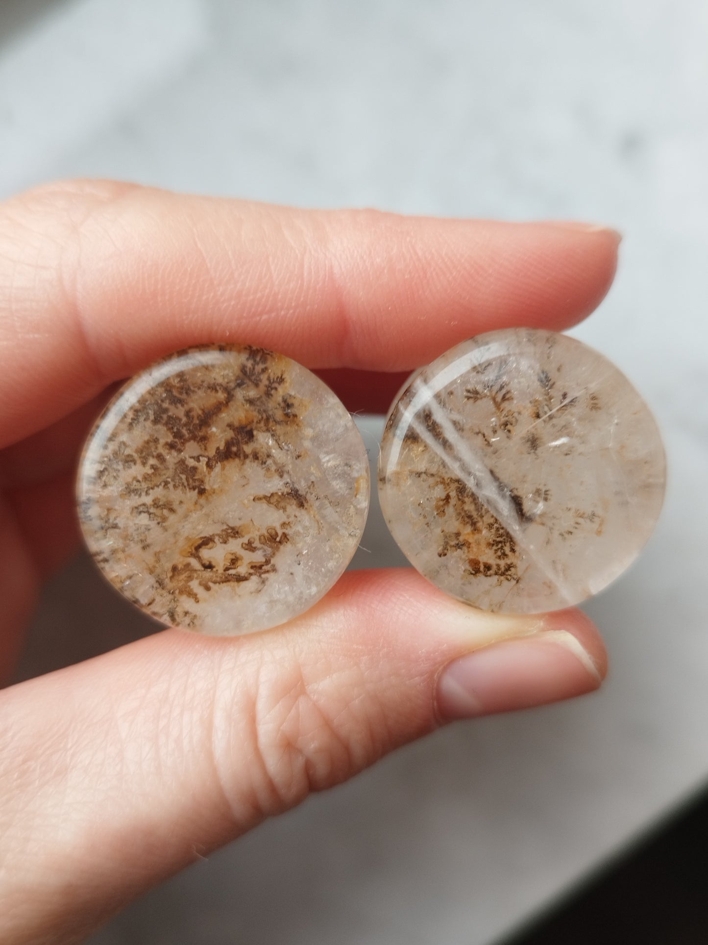 7/8" Dendritic Quartz Plugs