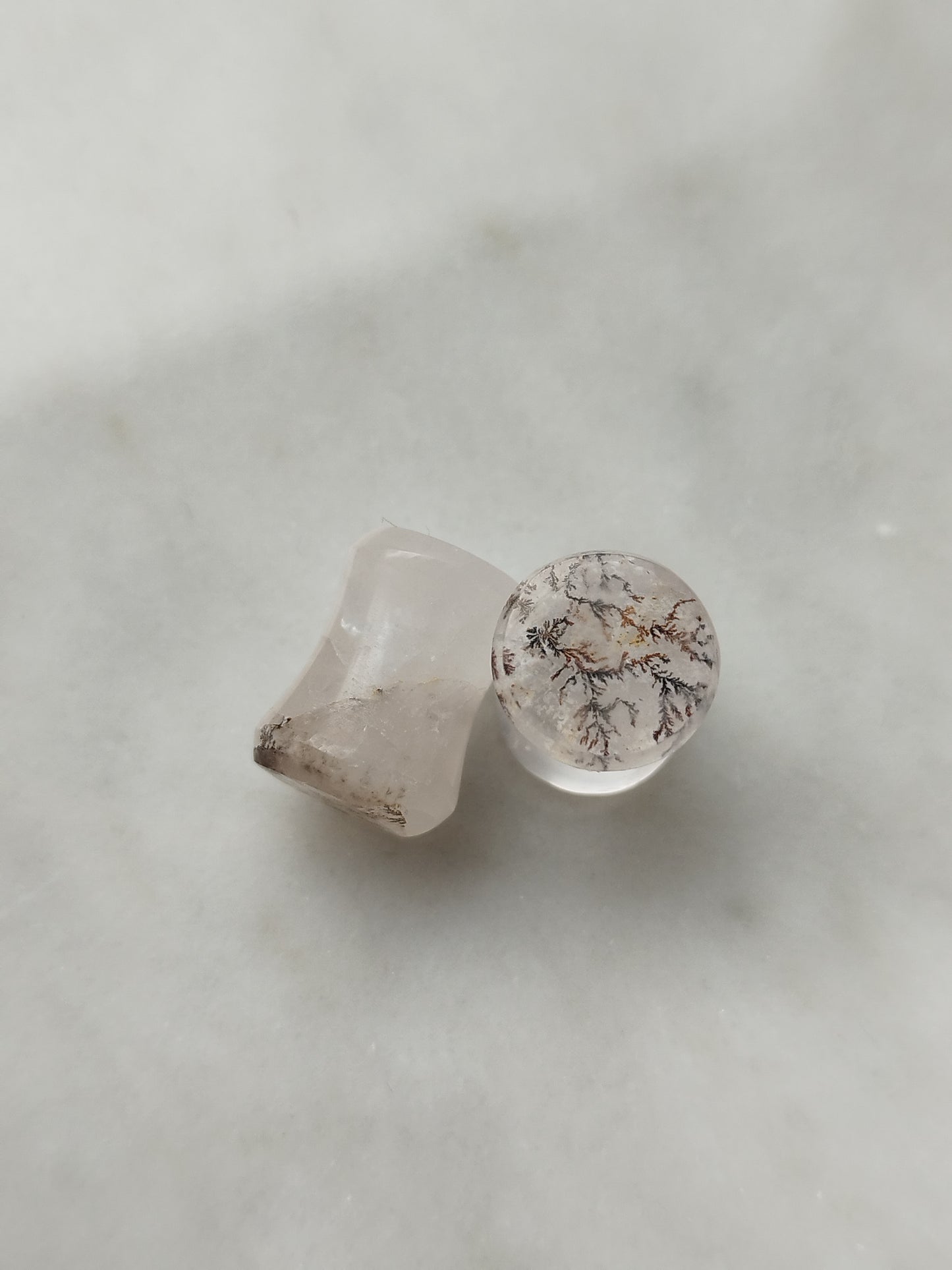 0g Dendritic Quartz Plugs - aeoplugs