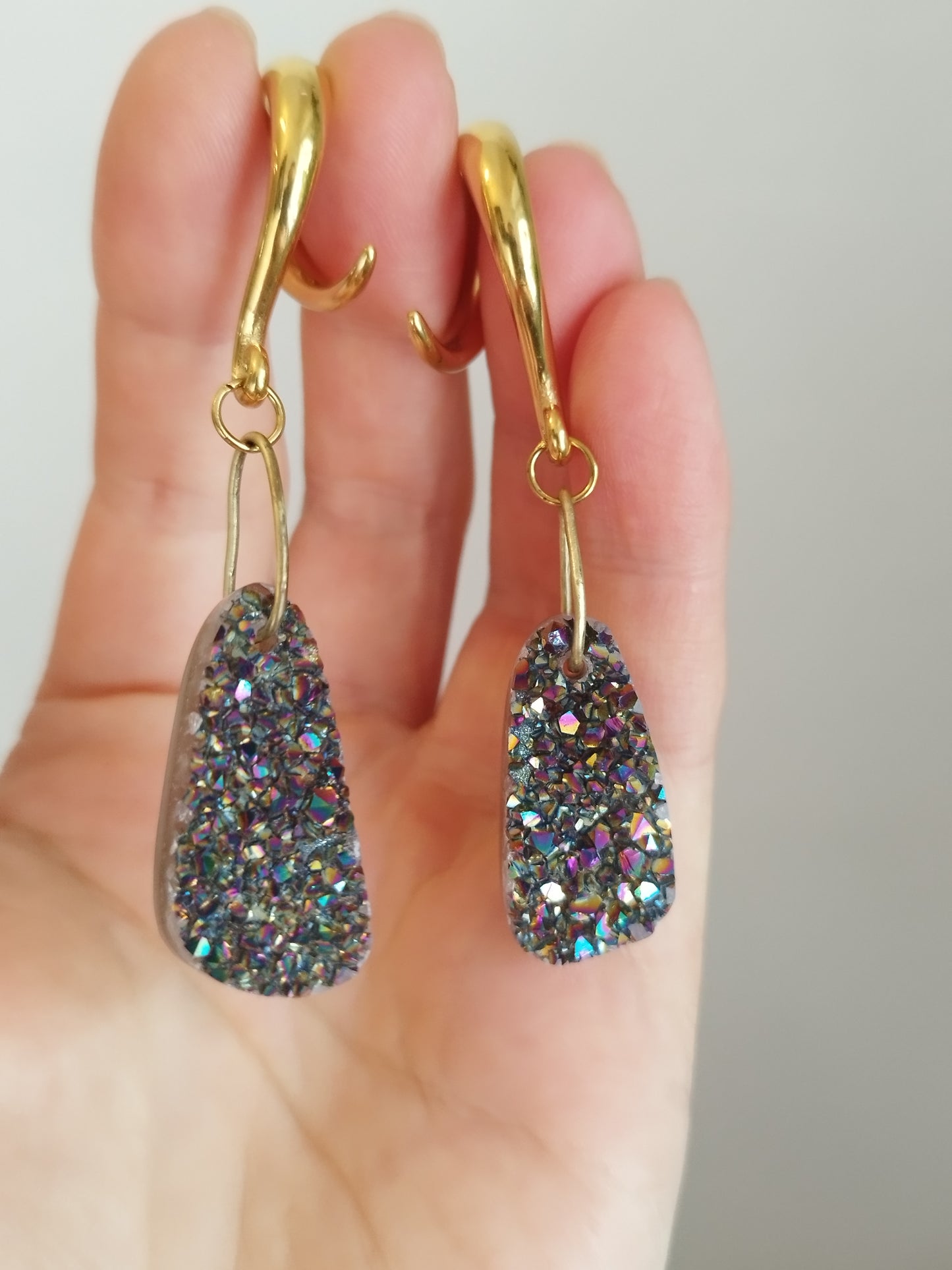 2g Rainbow Druzy Weights