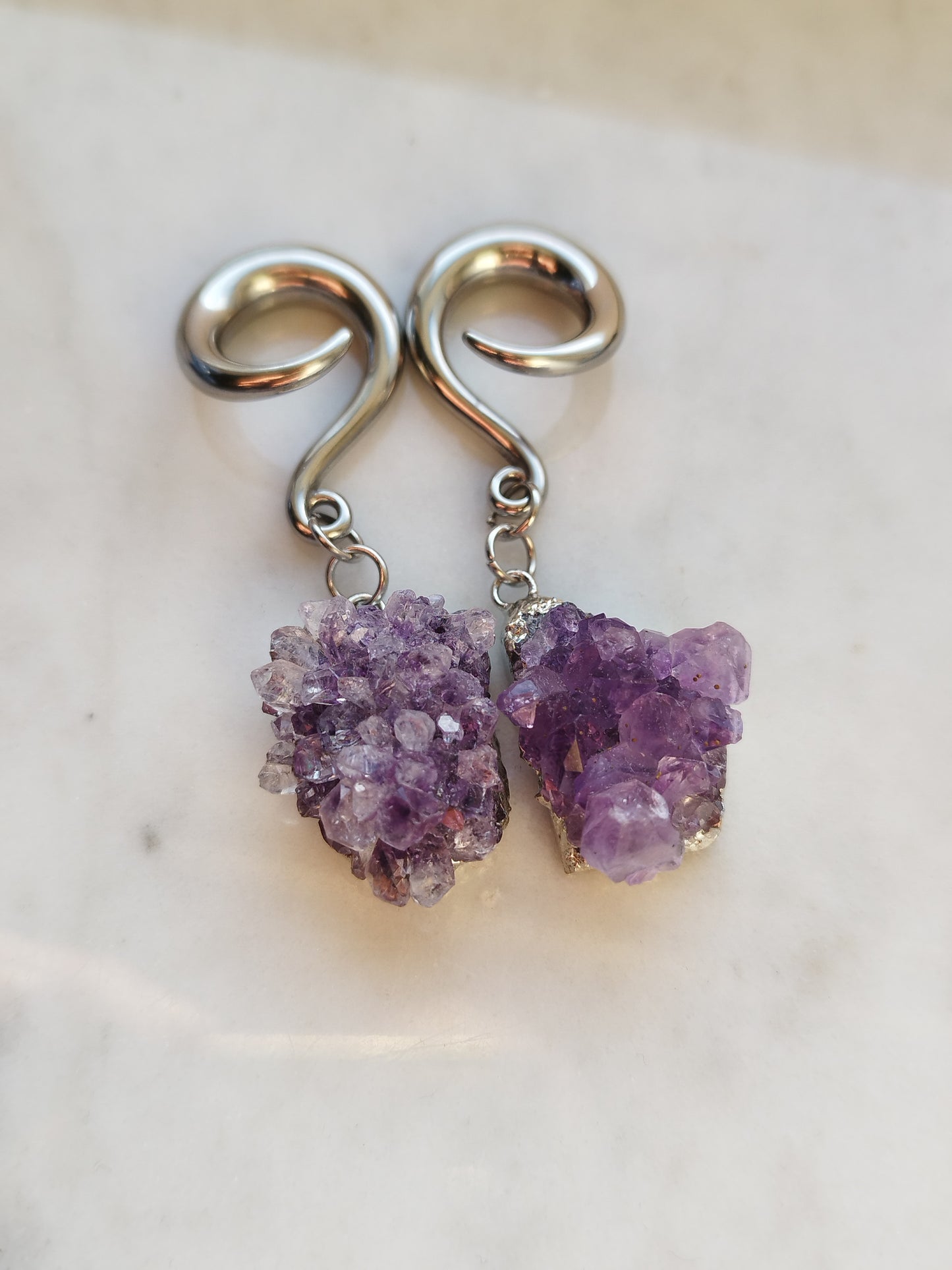 Amethyst Druzy Weights 3
