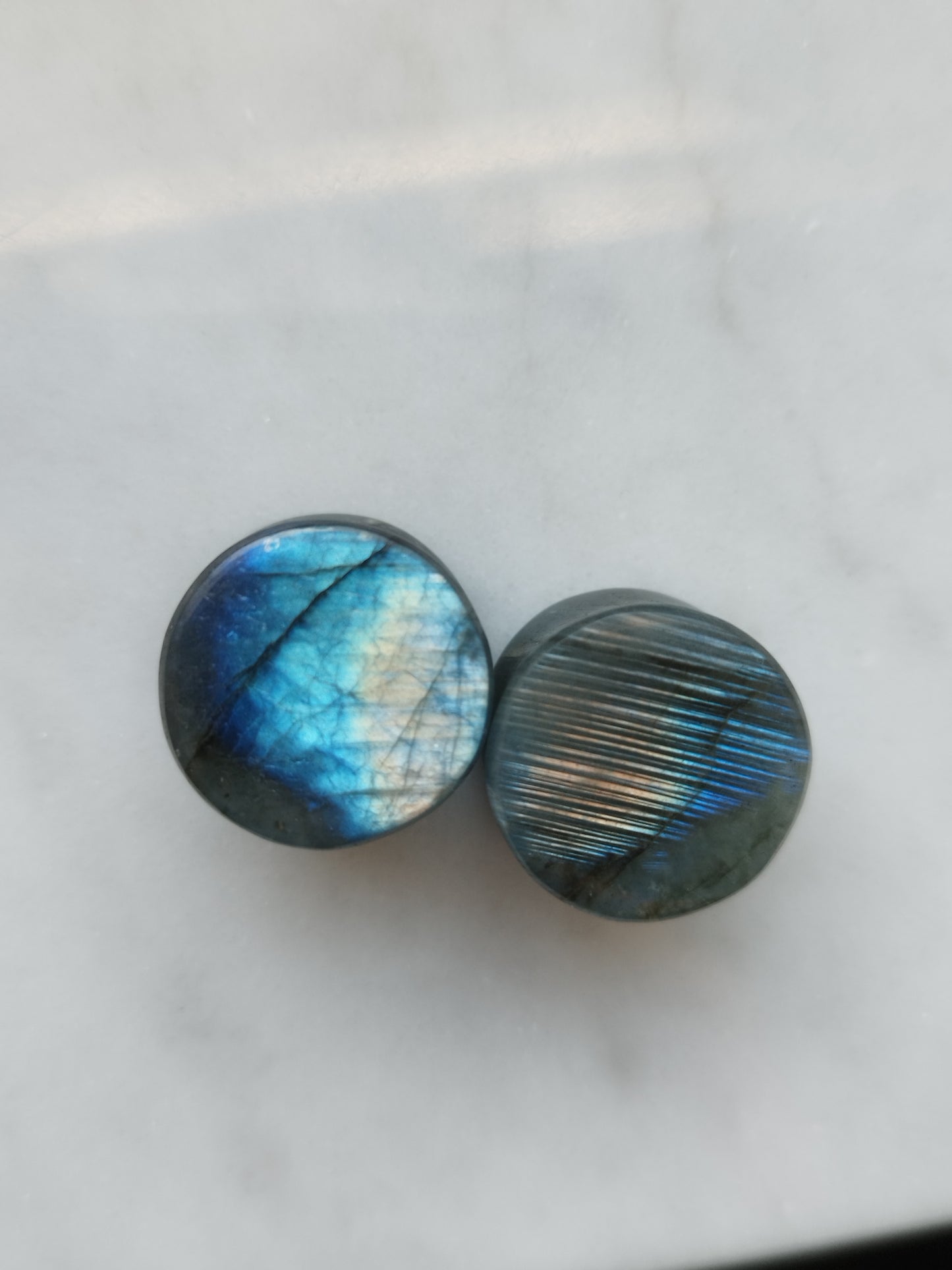 5/8" Labradorite Plugs - aeoplugs