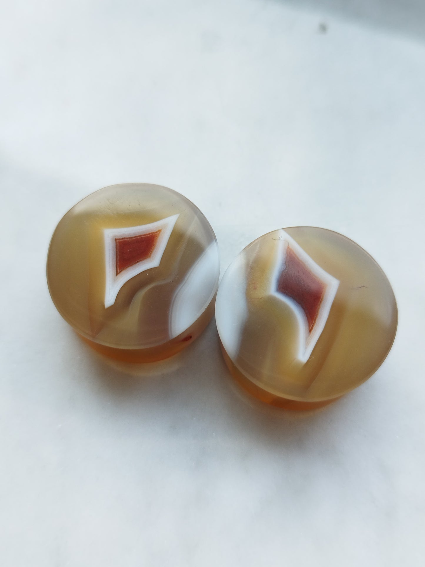 7/8" Malawi Agate Plugs