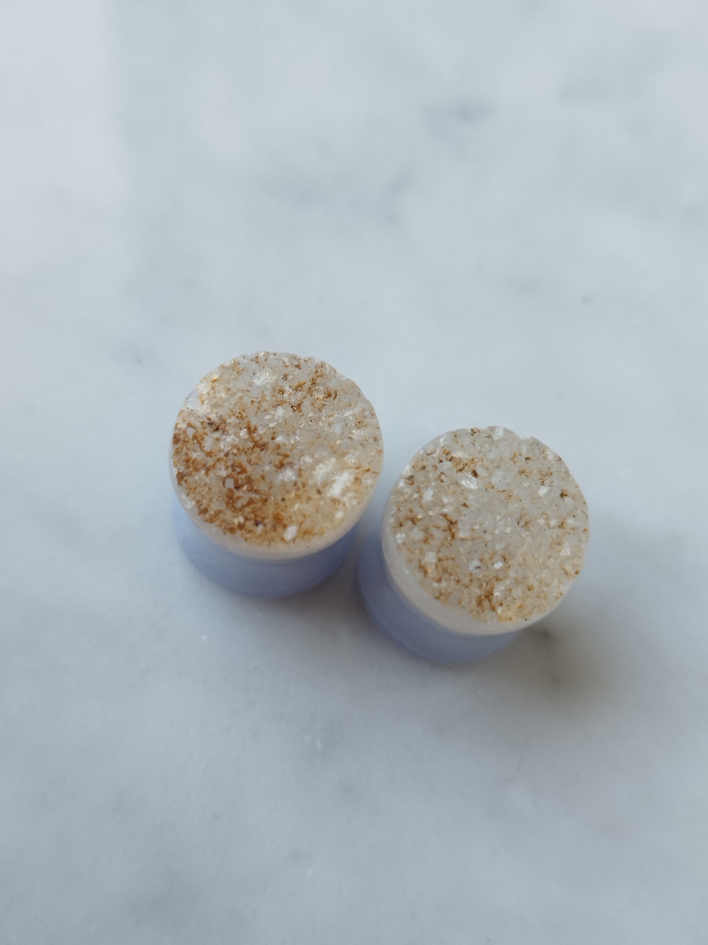 7/16" Blue Lace Agate Plugs - aeoplugs