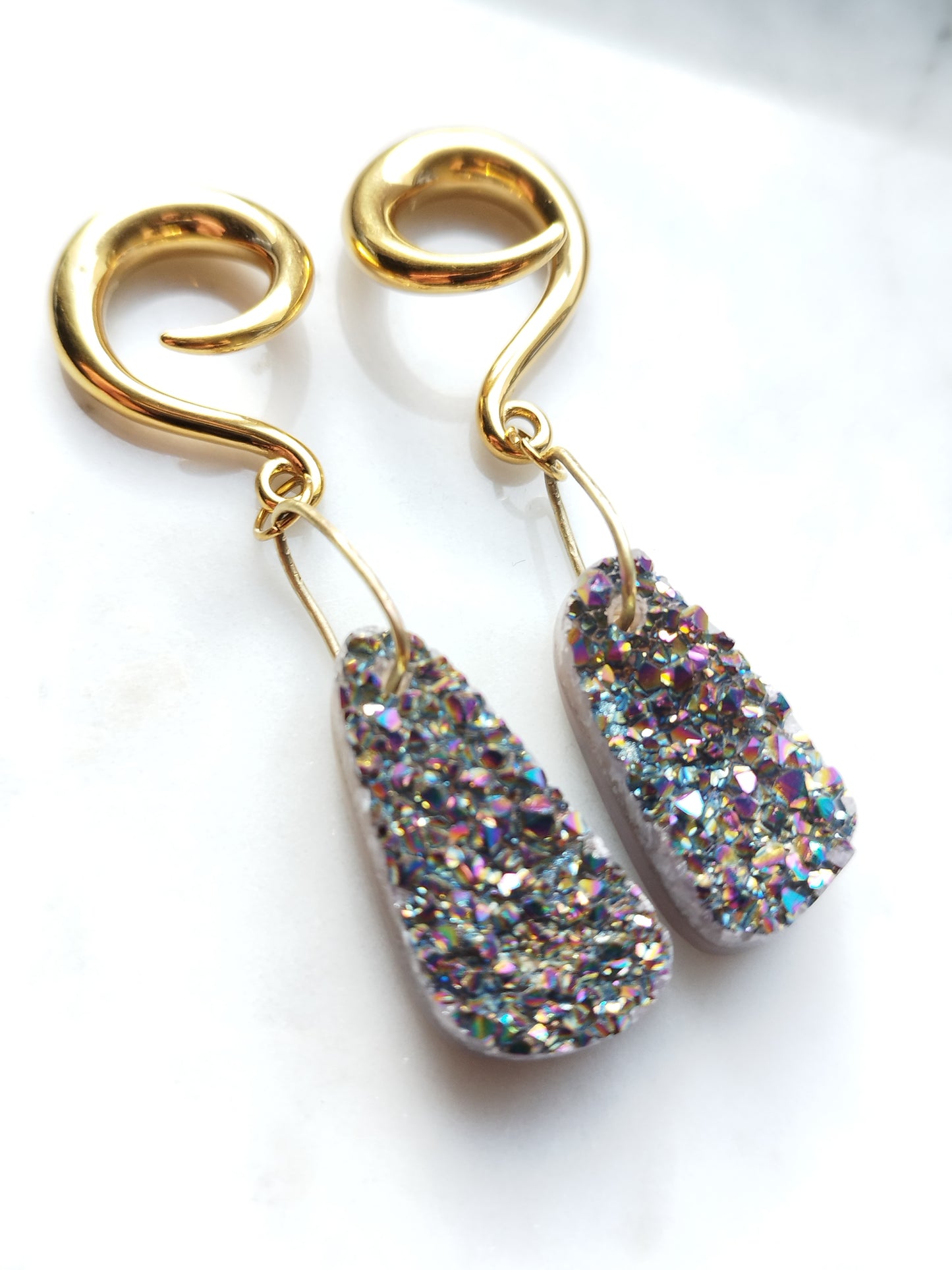 2g Rainbow Druzy Weights
