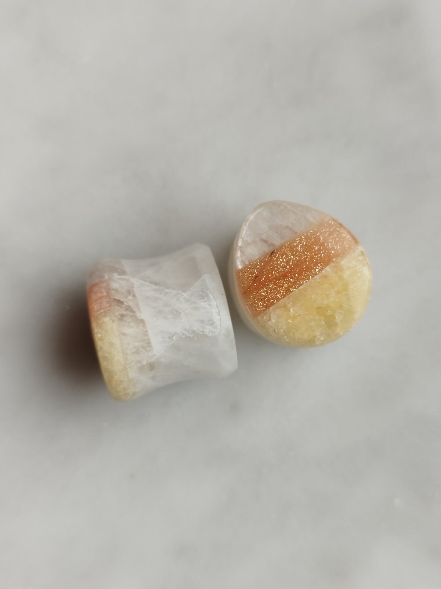 1/2" Candy Corn Teardrop Plugs