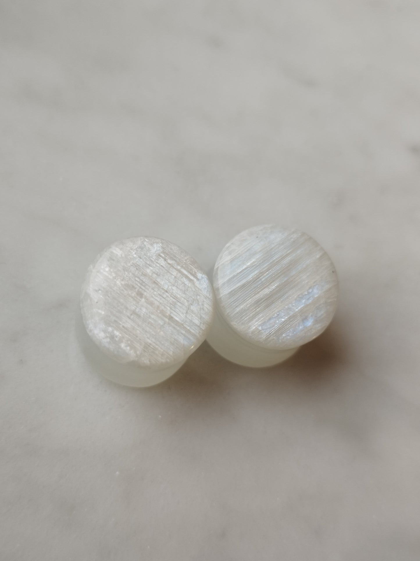 9/16" Moonstone and Opalite Plugs - aeoplugs