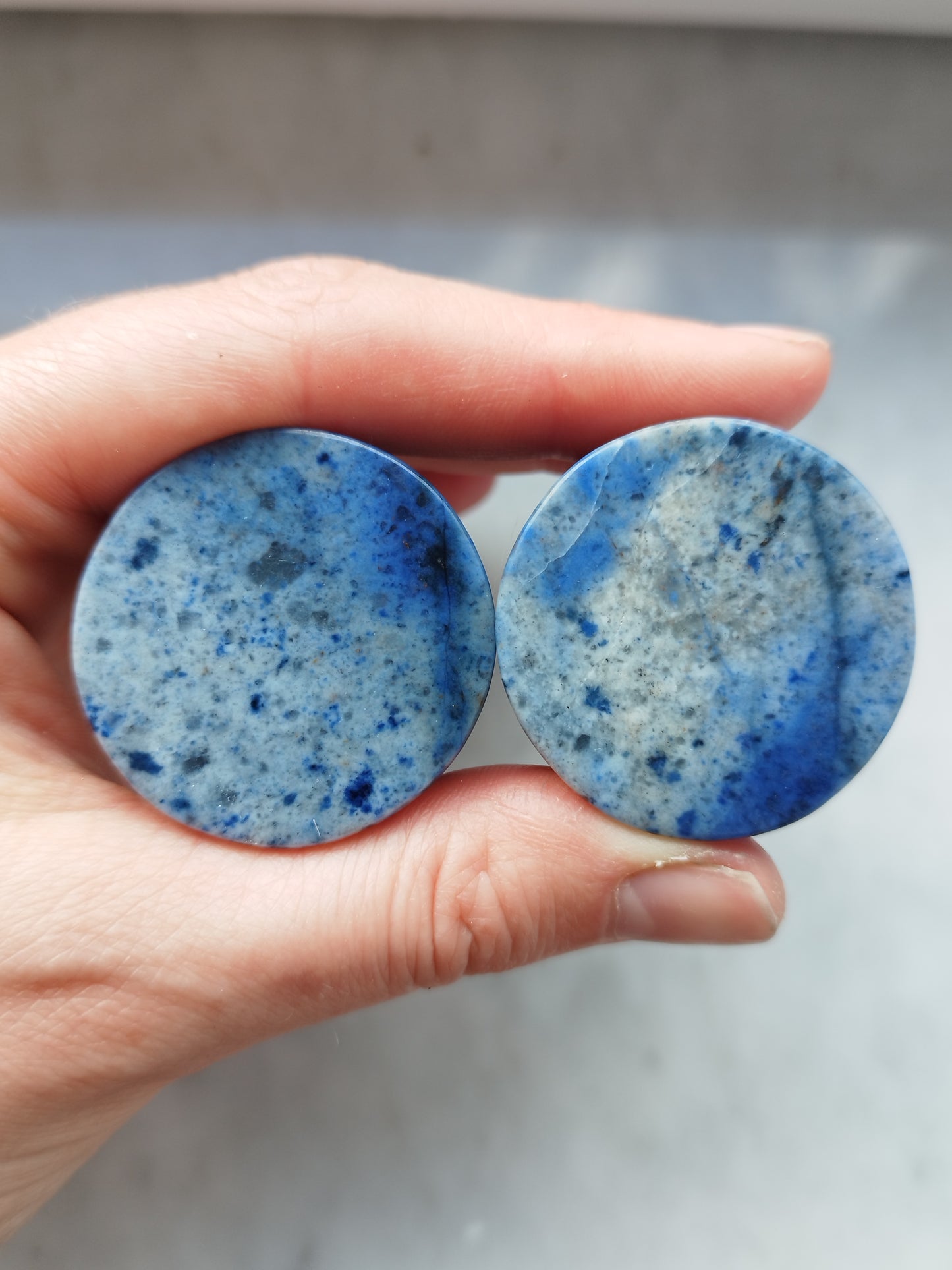 32mm 1-1/4" Dumortierite Plugs - aeoplugs
