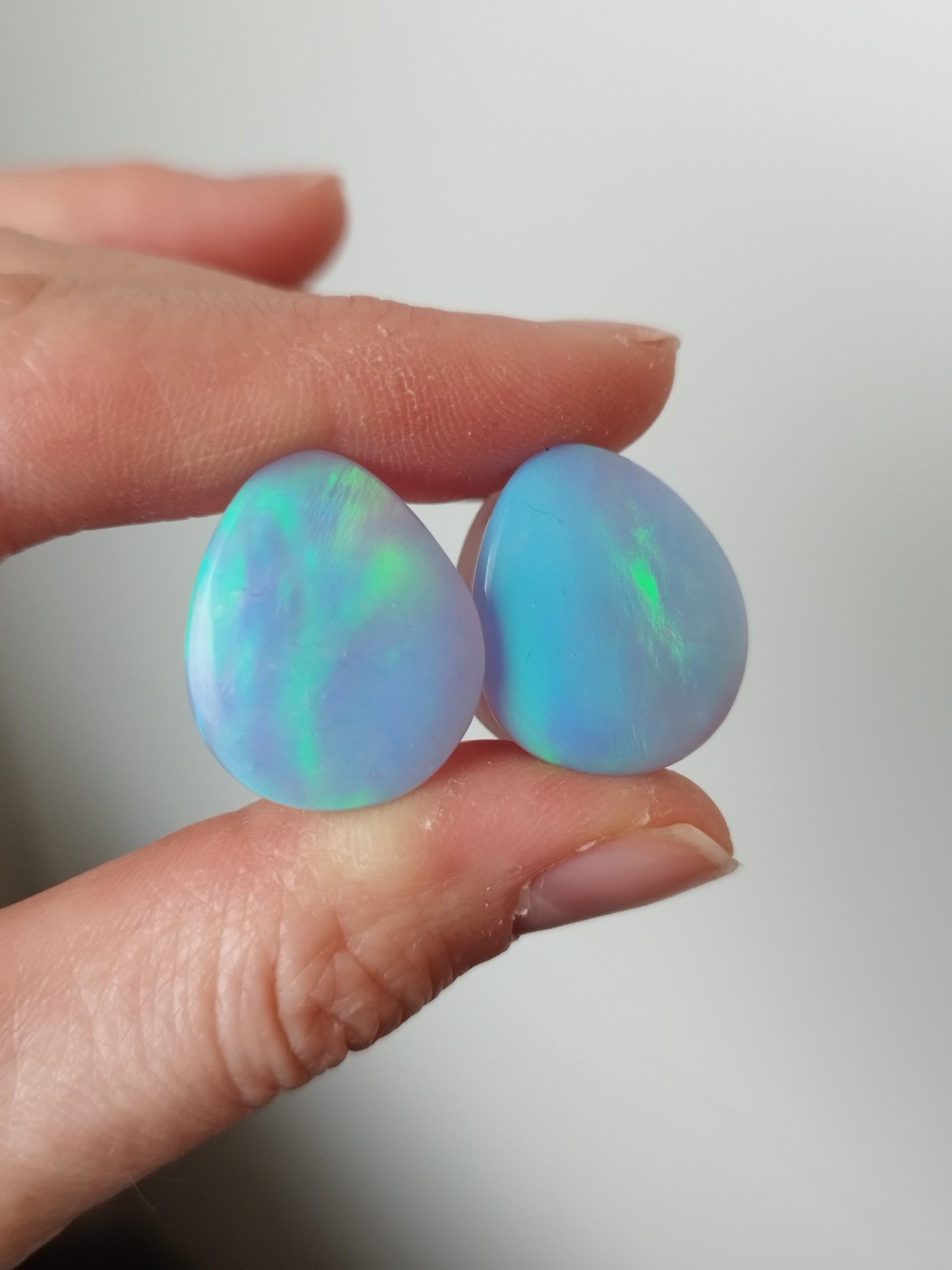 3/4" Aurora Opal On Rose Quartz