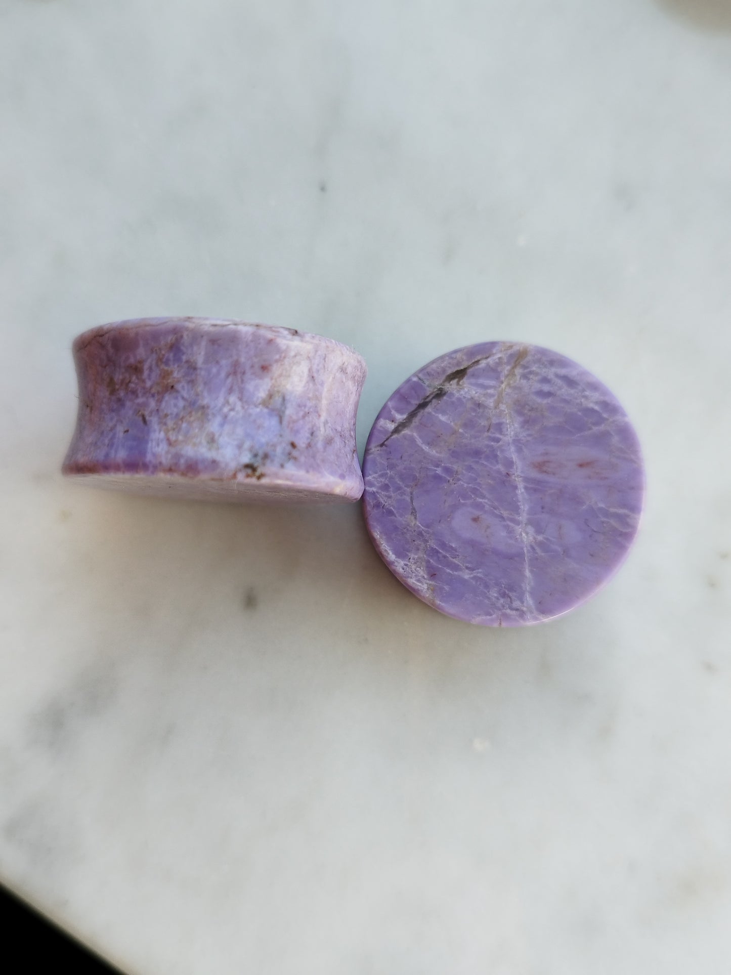 1" Purple Jadeite Plugs - aeoplugs
