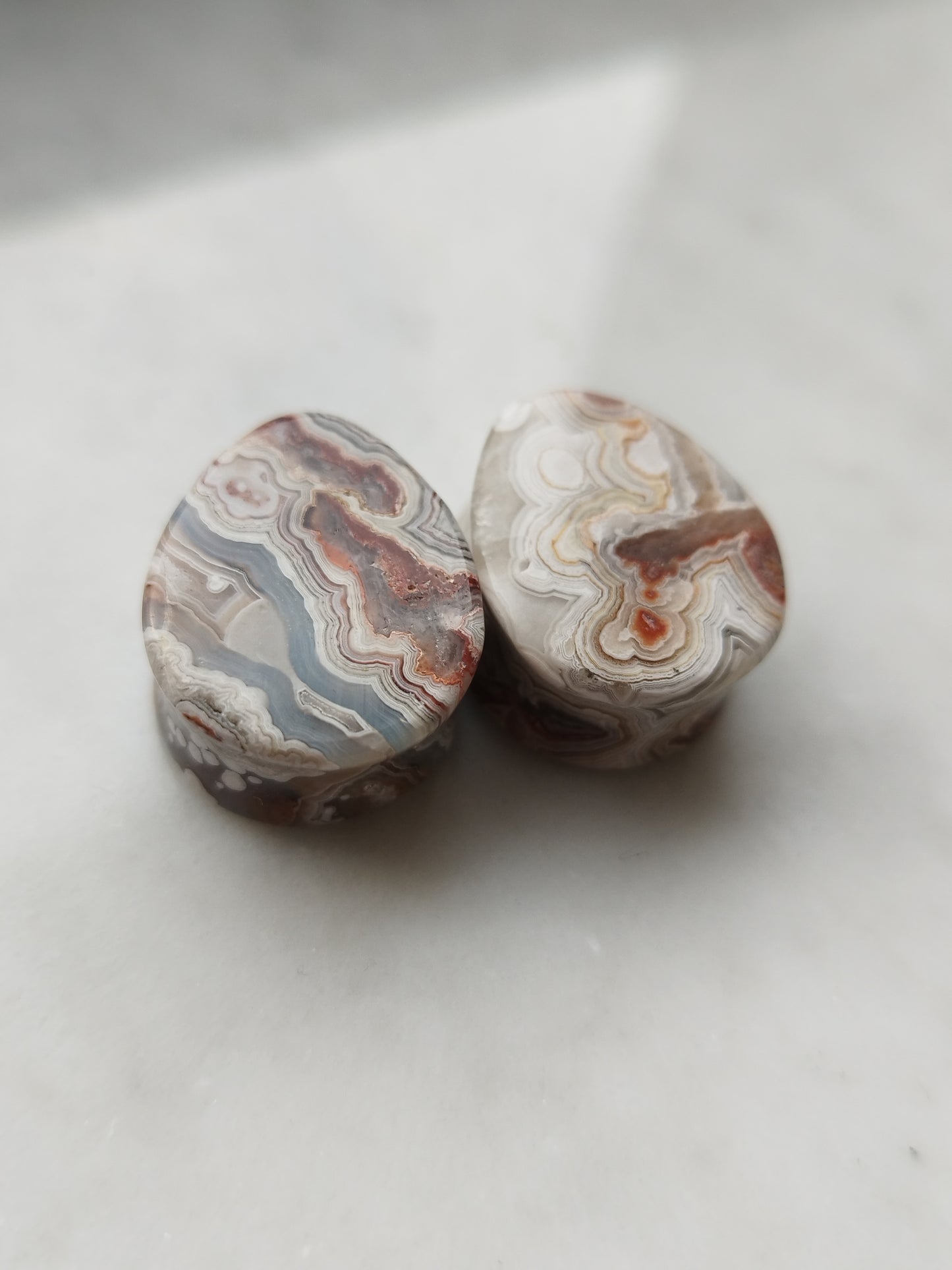 3/4" Crazy Lace Agate Tears - aeoplugs