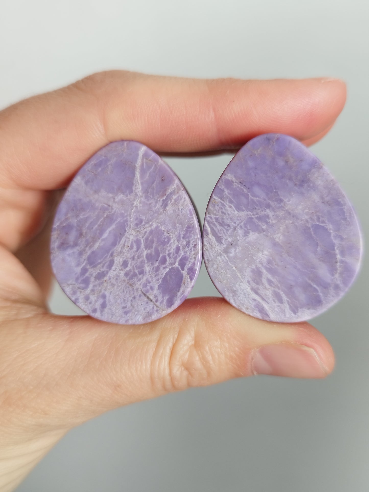 30mm Purple Jadeite Tears - aeoplugs