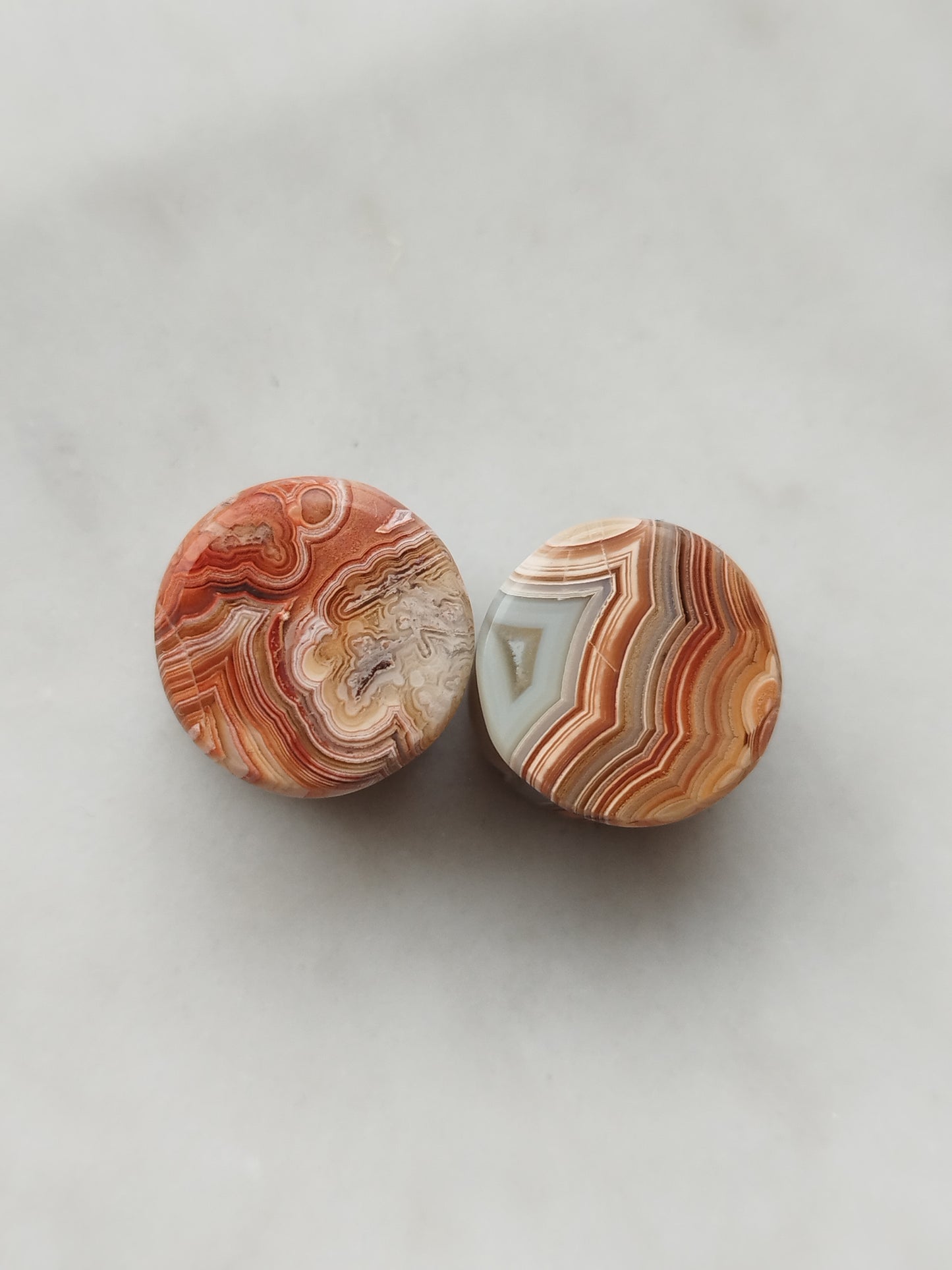 1/2" Crazy Lace Agate Plugs - aeoplugs