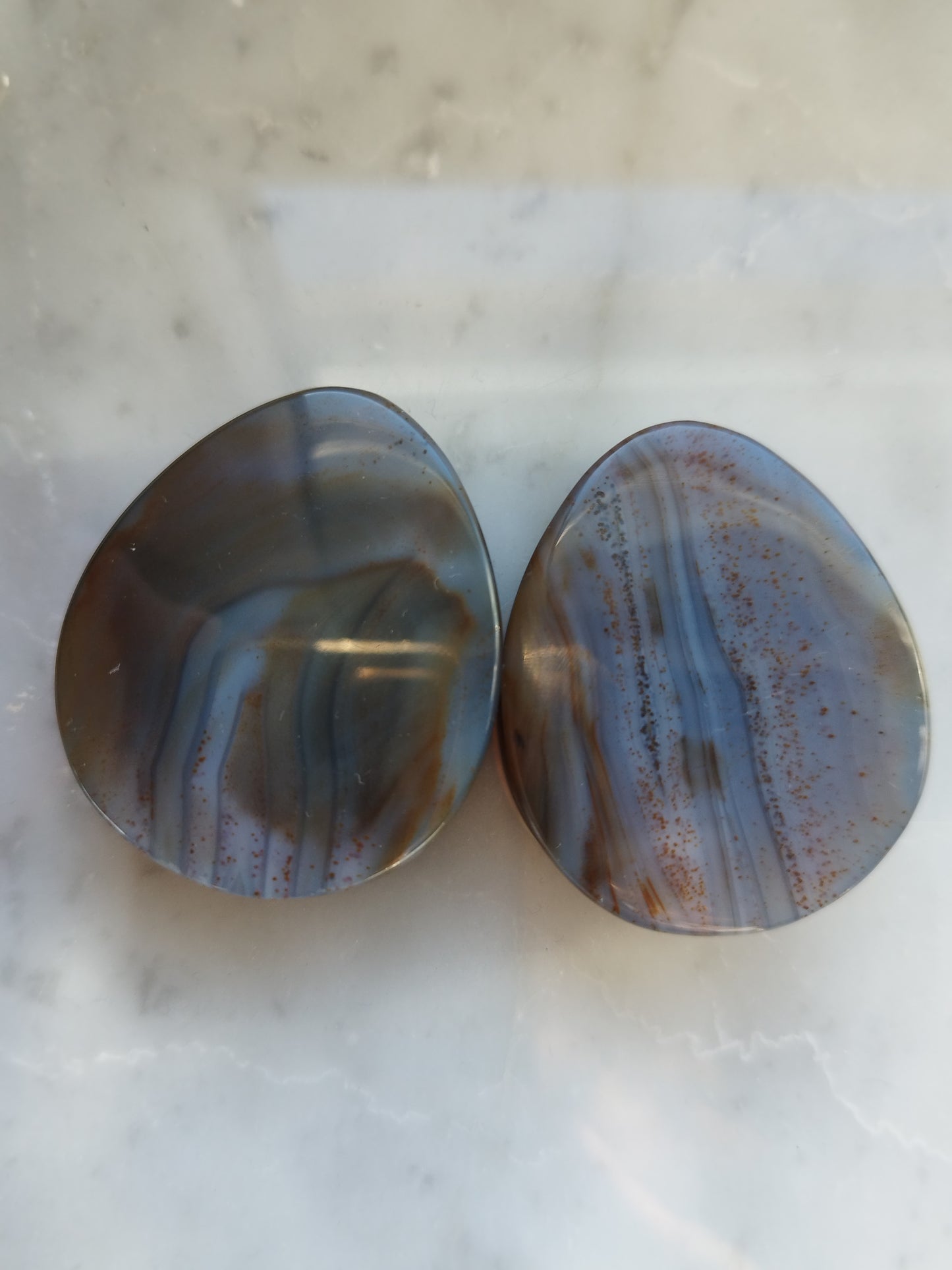 1-1/2" Montana Agate Plugs - aeoplugs