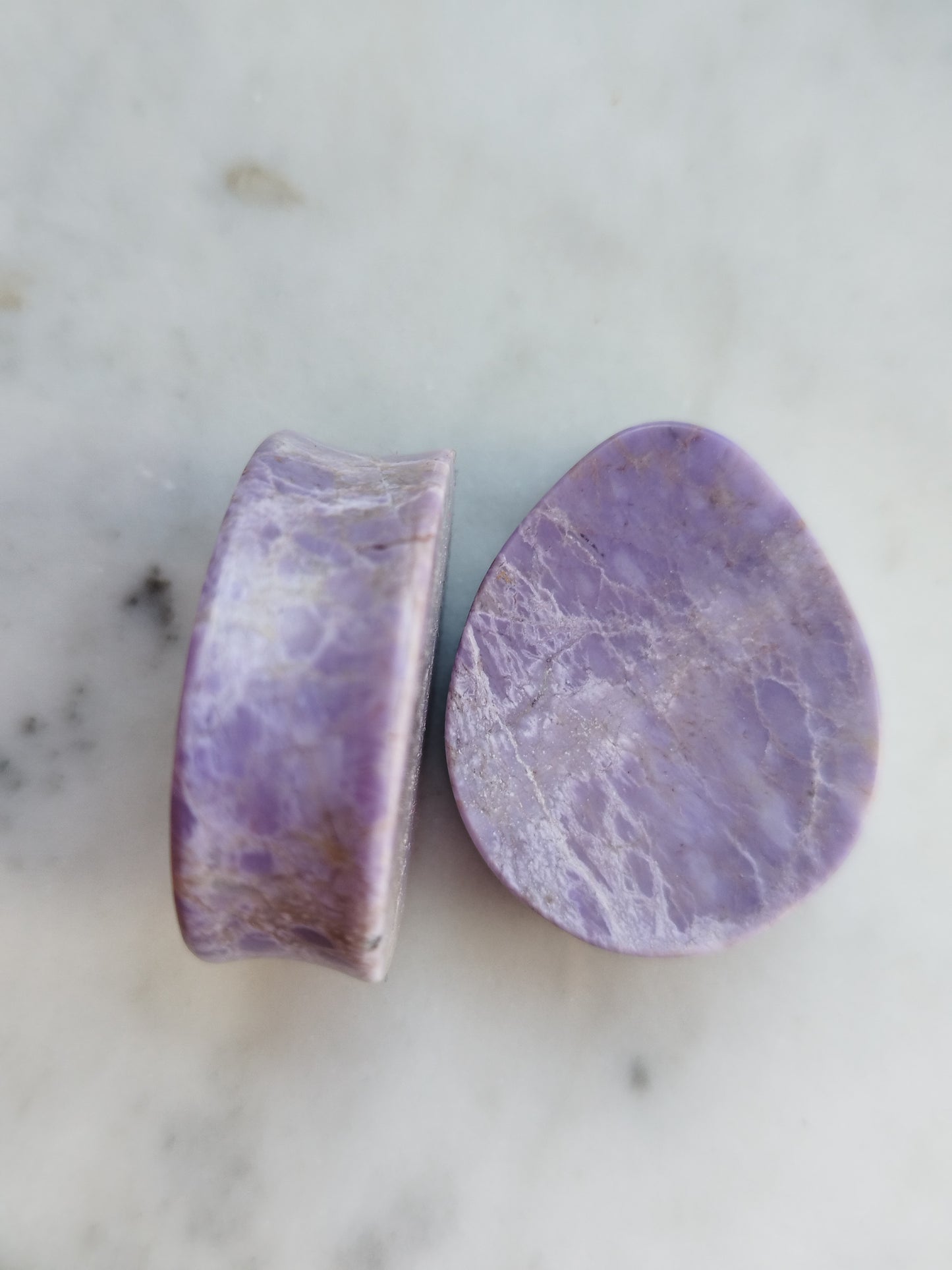 30mm Purple Jadeite Tears - aeoplugs