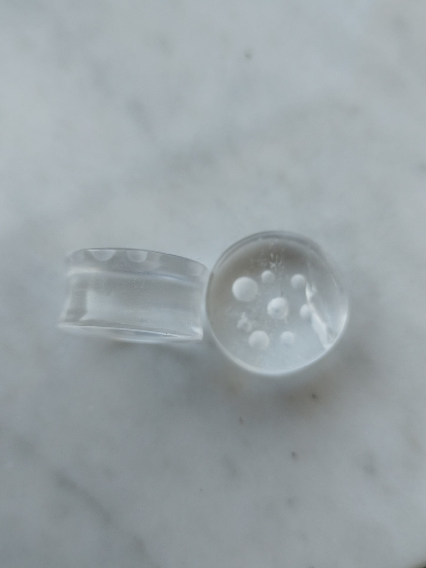 3/4" Quartz Bubble Plugs - aeoplugs