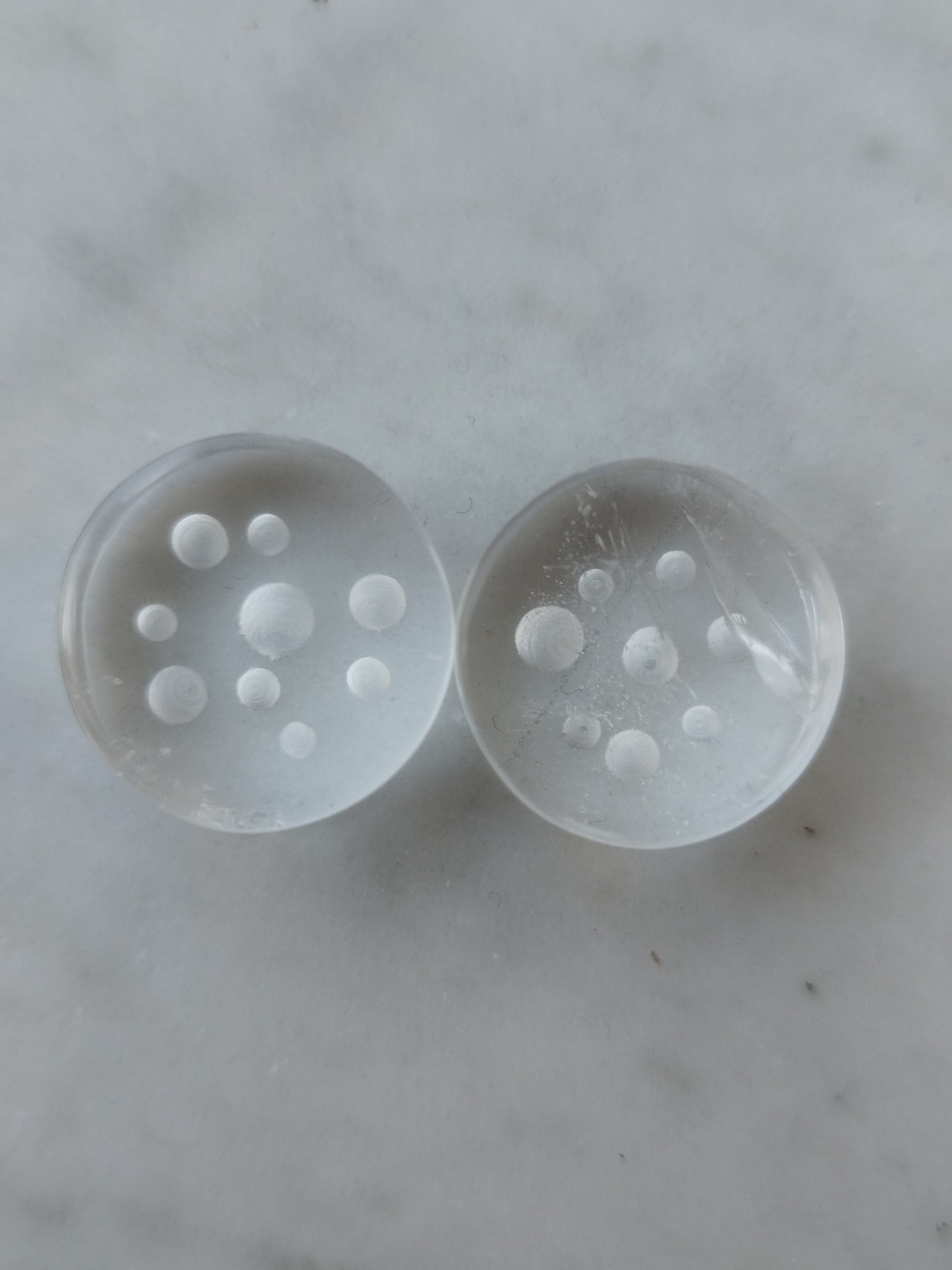 3/4" Quartz Bubble Plugs - aeoplugs