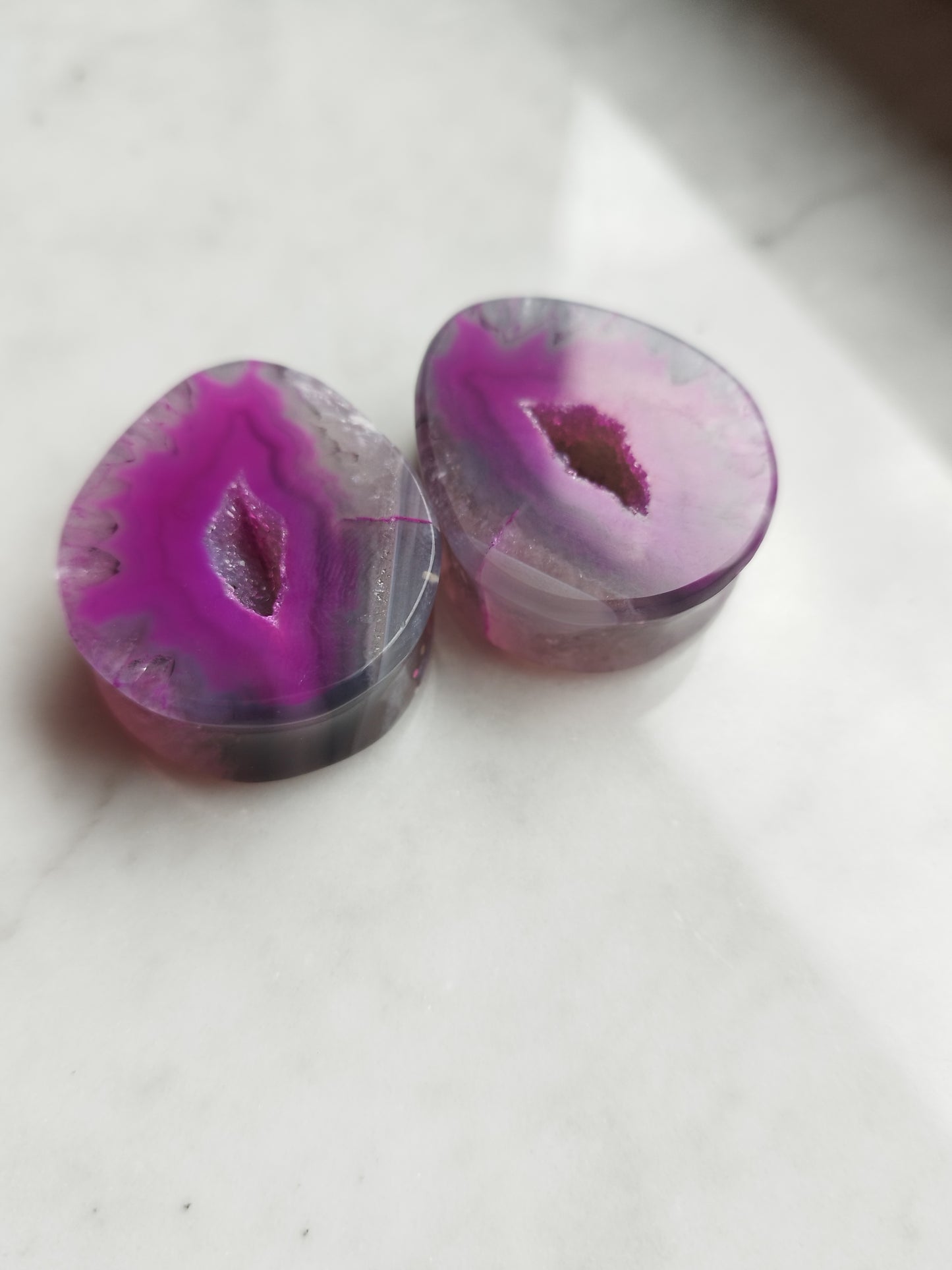 1 1/4" 32mm Geode Teardrop Plugs