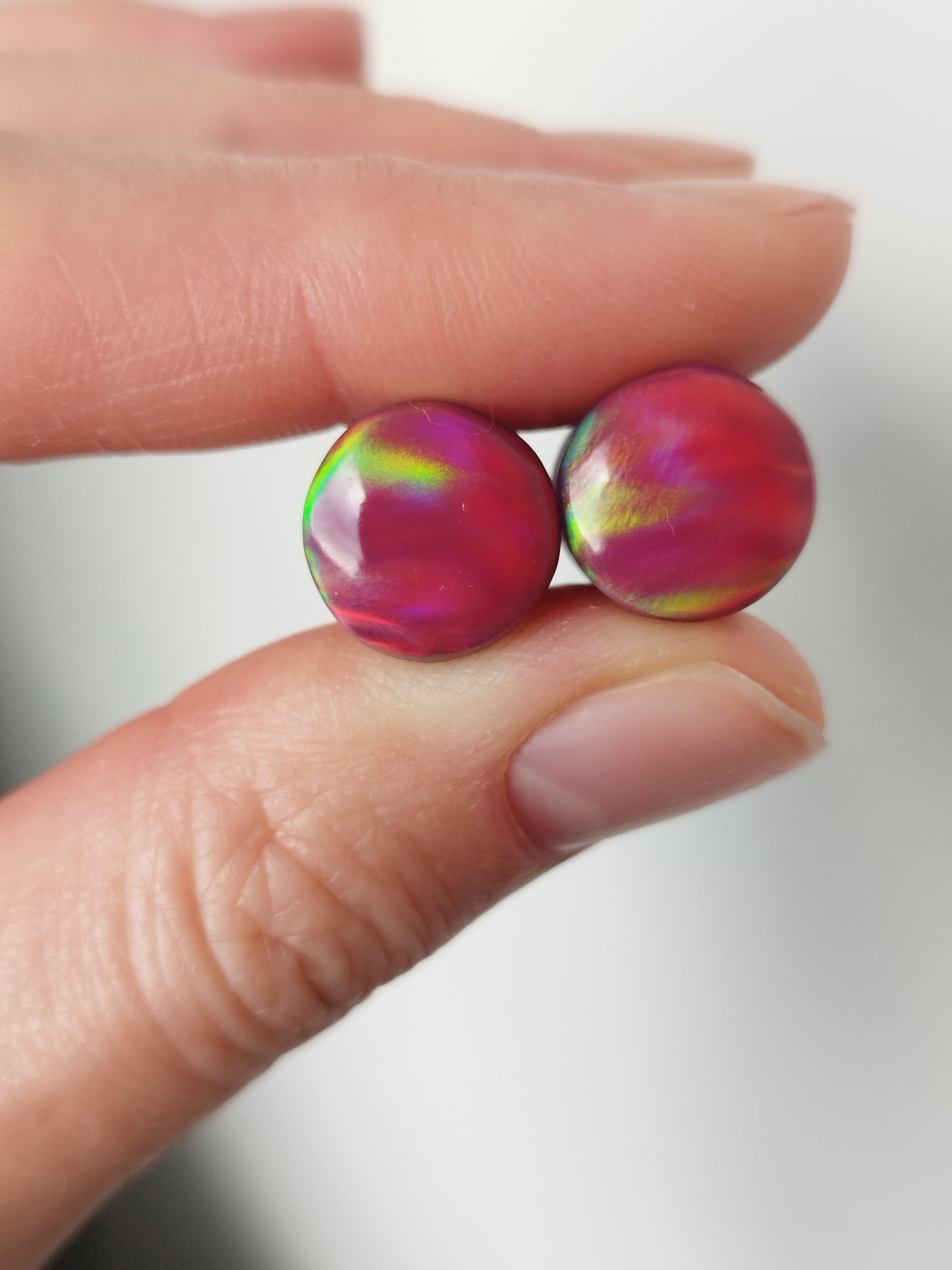00g Amethyst and Aurora Opal Plugs