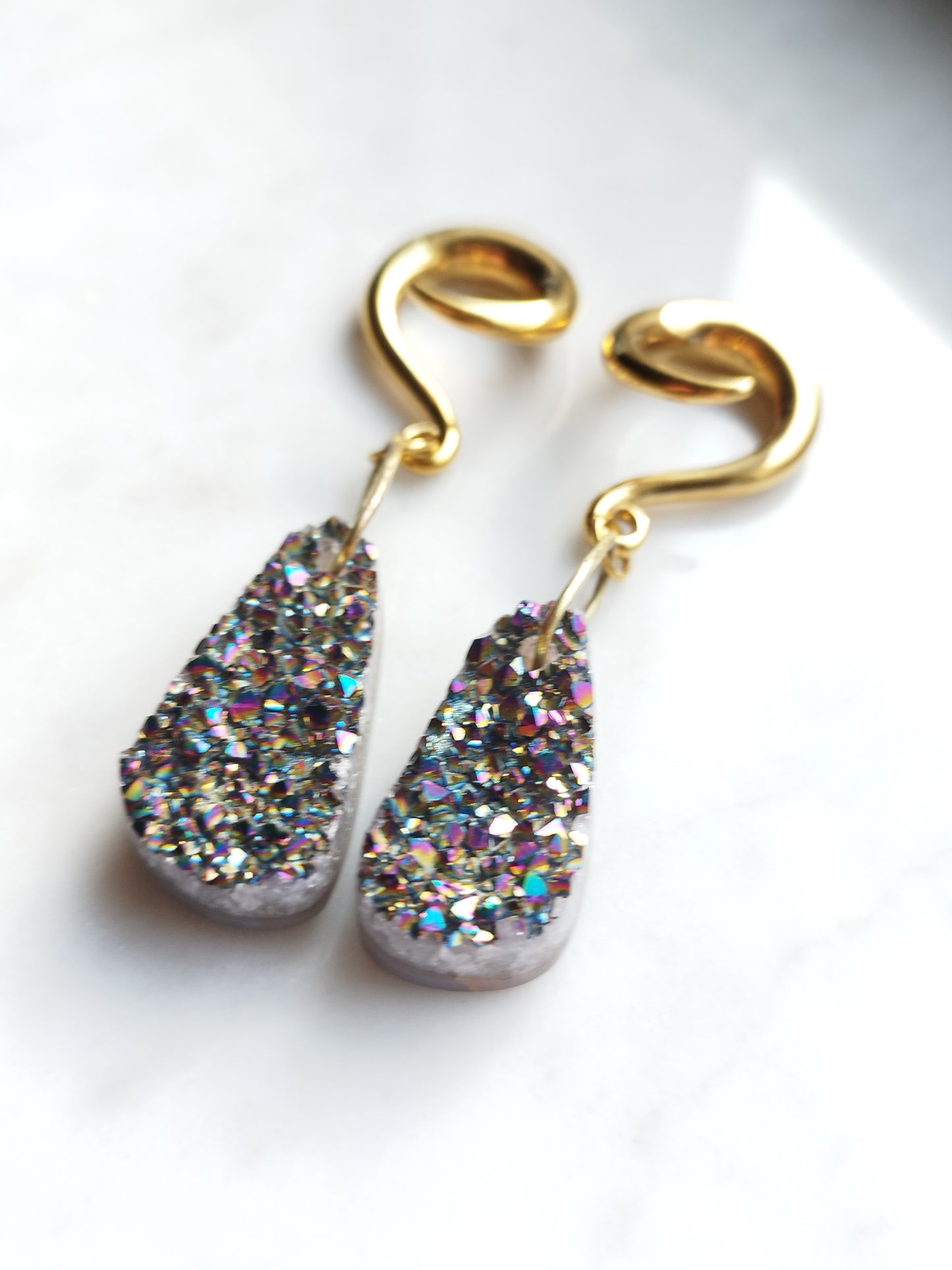 2g Rainbow Druzy Weights
