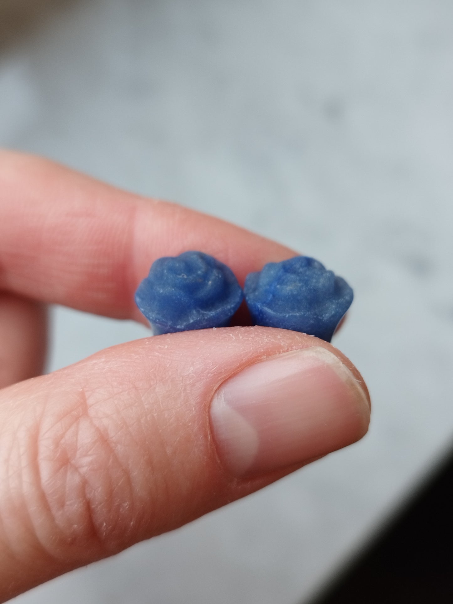 0g Blue Aventurine Rose Plugs - aeoplugs