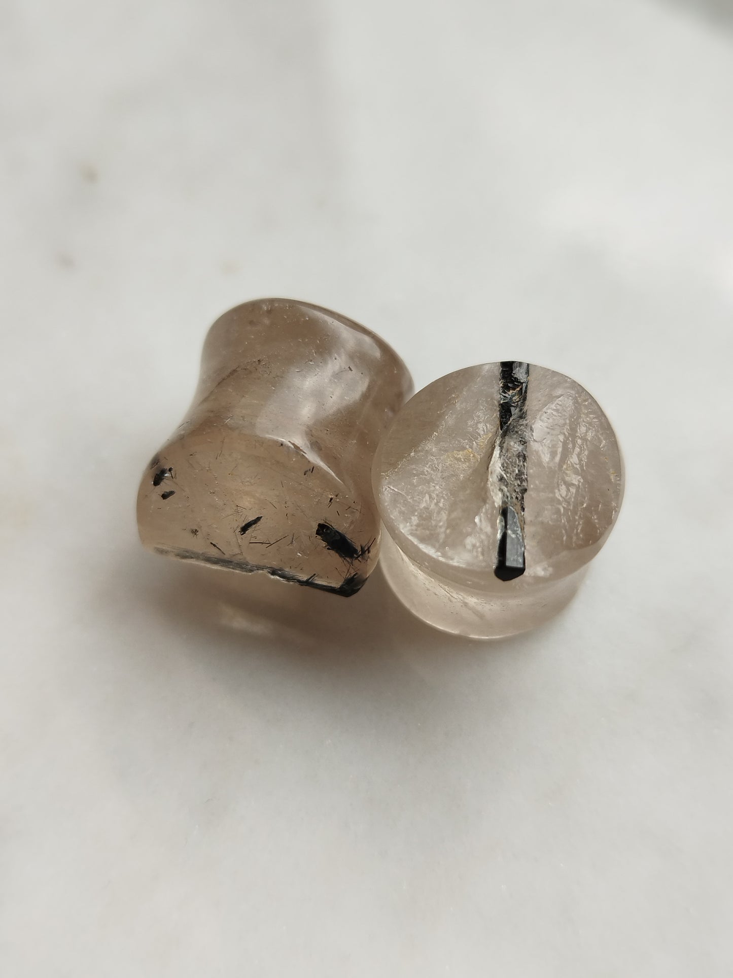 9/16" Tourmalated Quartz Plugs