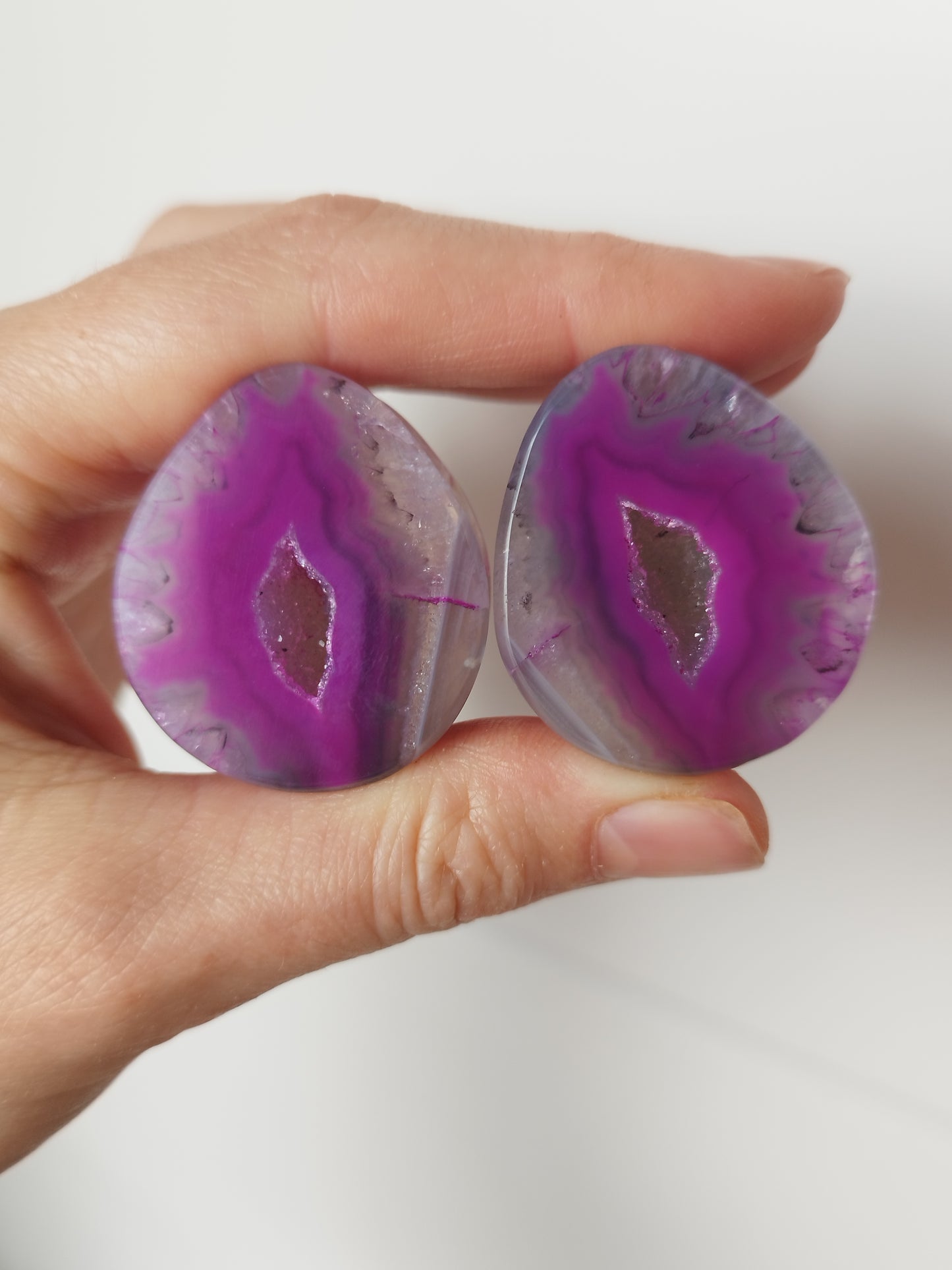 1 1/4" 32mm Geode Teardrop Plugs