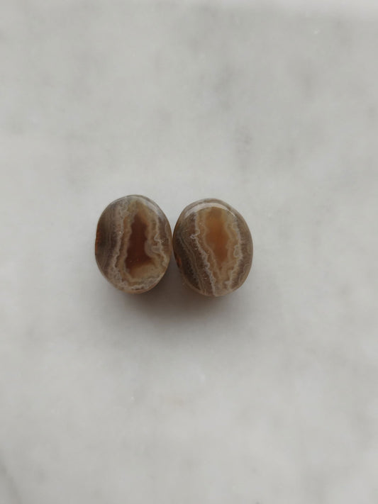 00g Oval Agate Plugs - AEOrganics