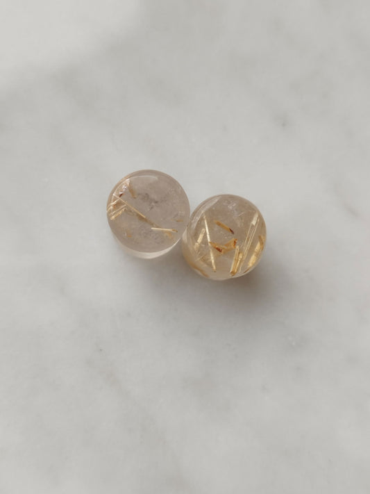 0g Rutilated Quartz Plugs - AEOrganics