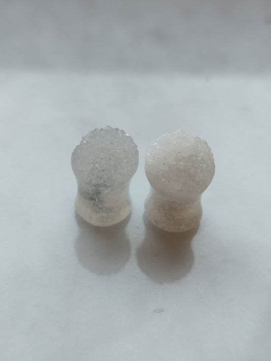 0g Stalactite Druzy Plugs - AEOrganics