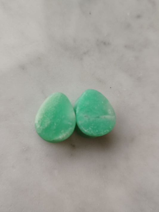 1/2" Chrysoprase Plugs - AEOrganics