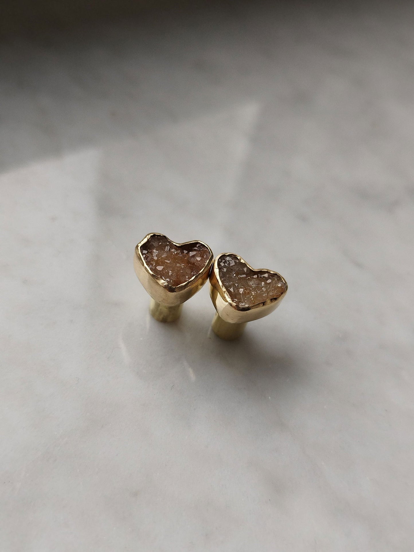 2g Brass SF Plugs With Agate Druzy - aeoplugs