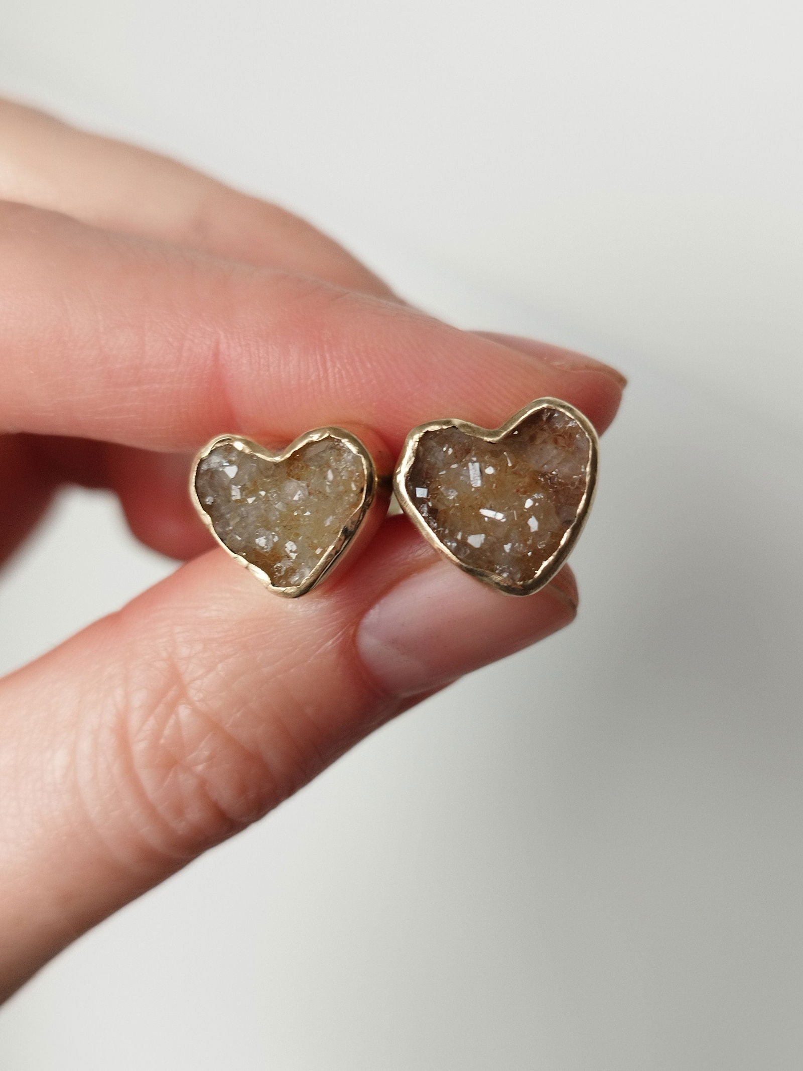 2g Brass SF Plugs With Agate Druzy - aeoplugs