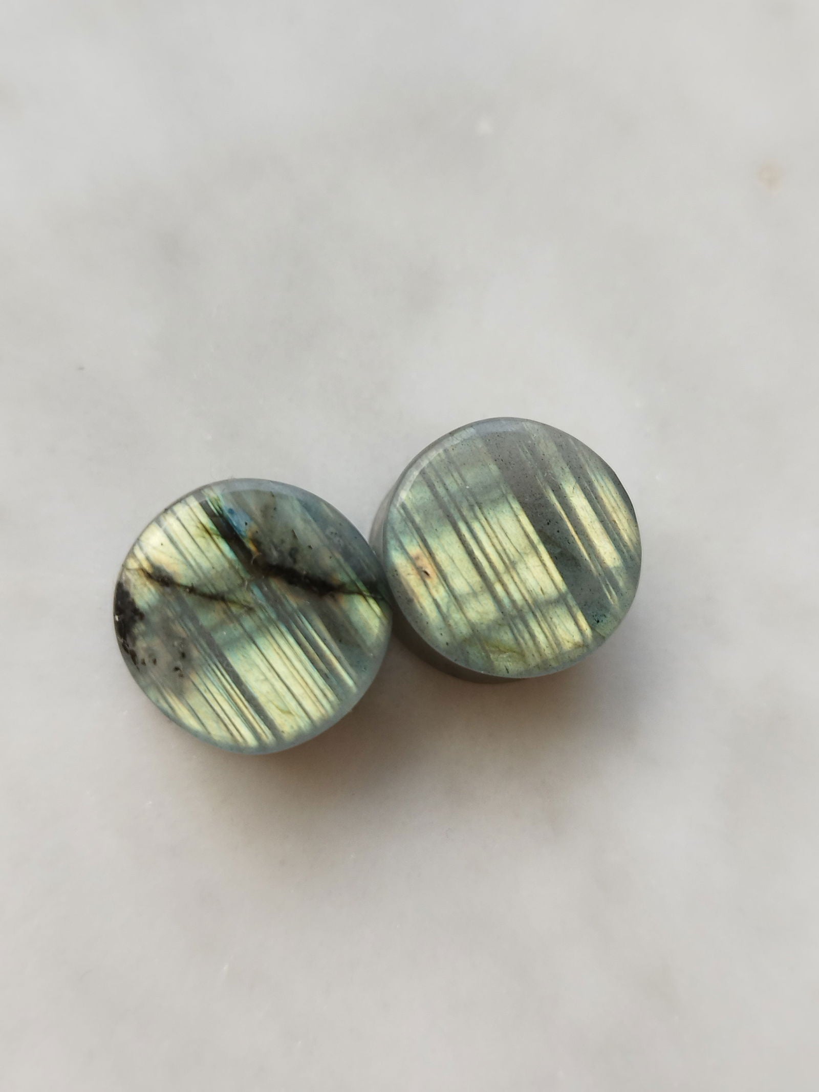 LAB SPECIAL 1/2" Striped Labradorite - aeoplugs