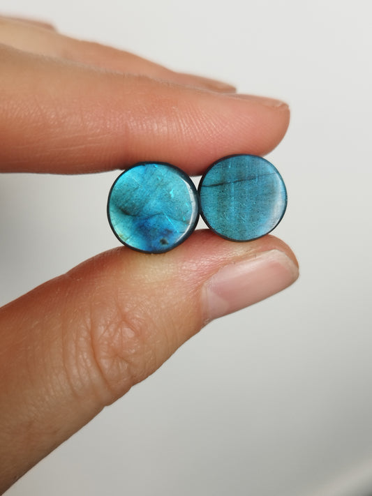 00g Blue Labradorite Plugs