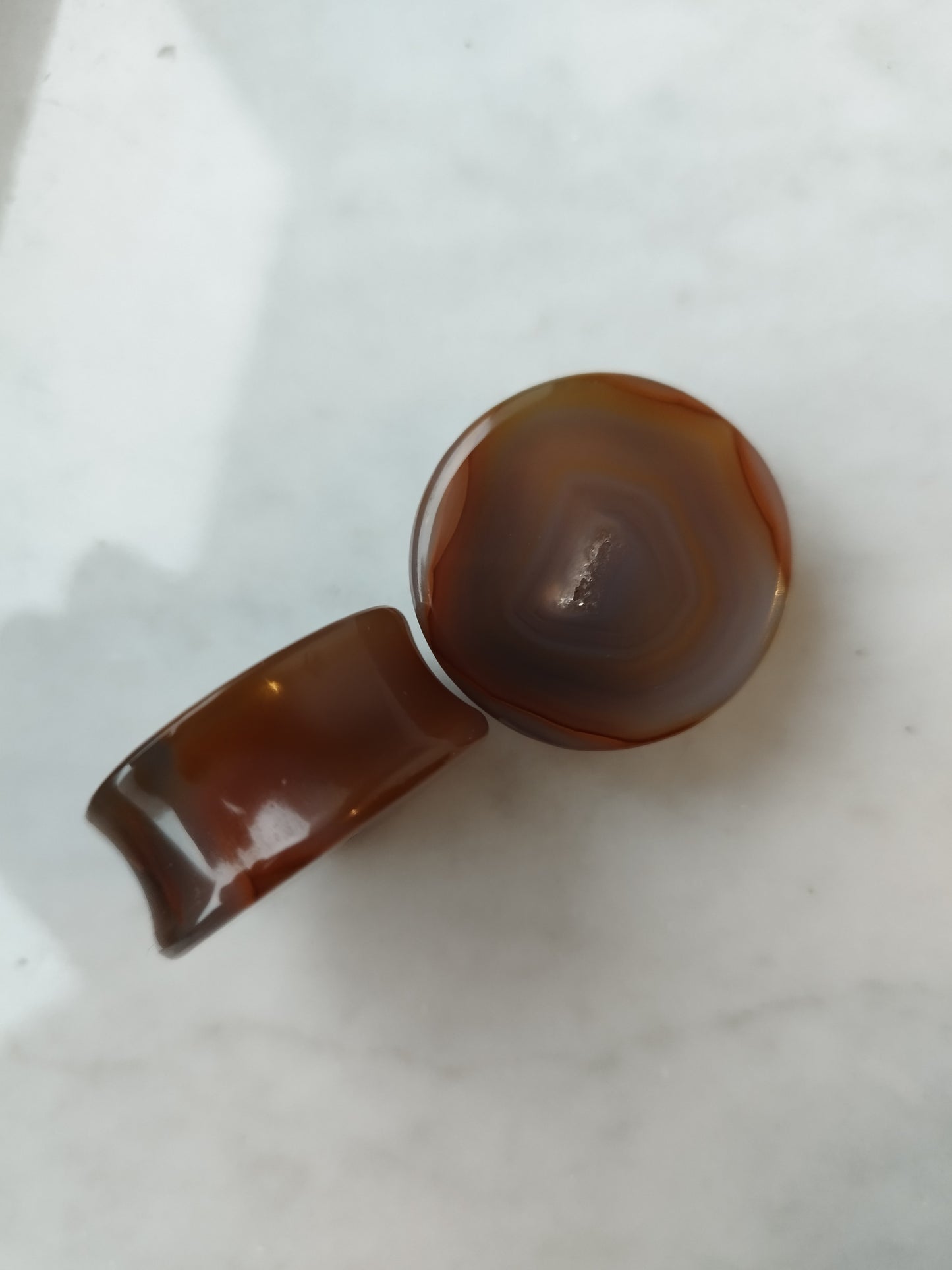 1 1/4" 32mm Agate Geode Plugs