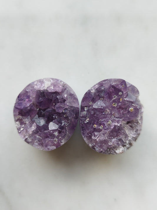 3/4" Amethyst Oval Plugs - aeoplugs