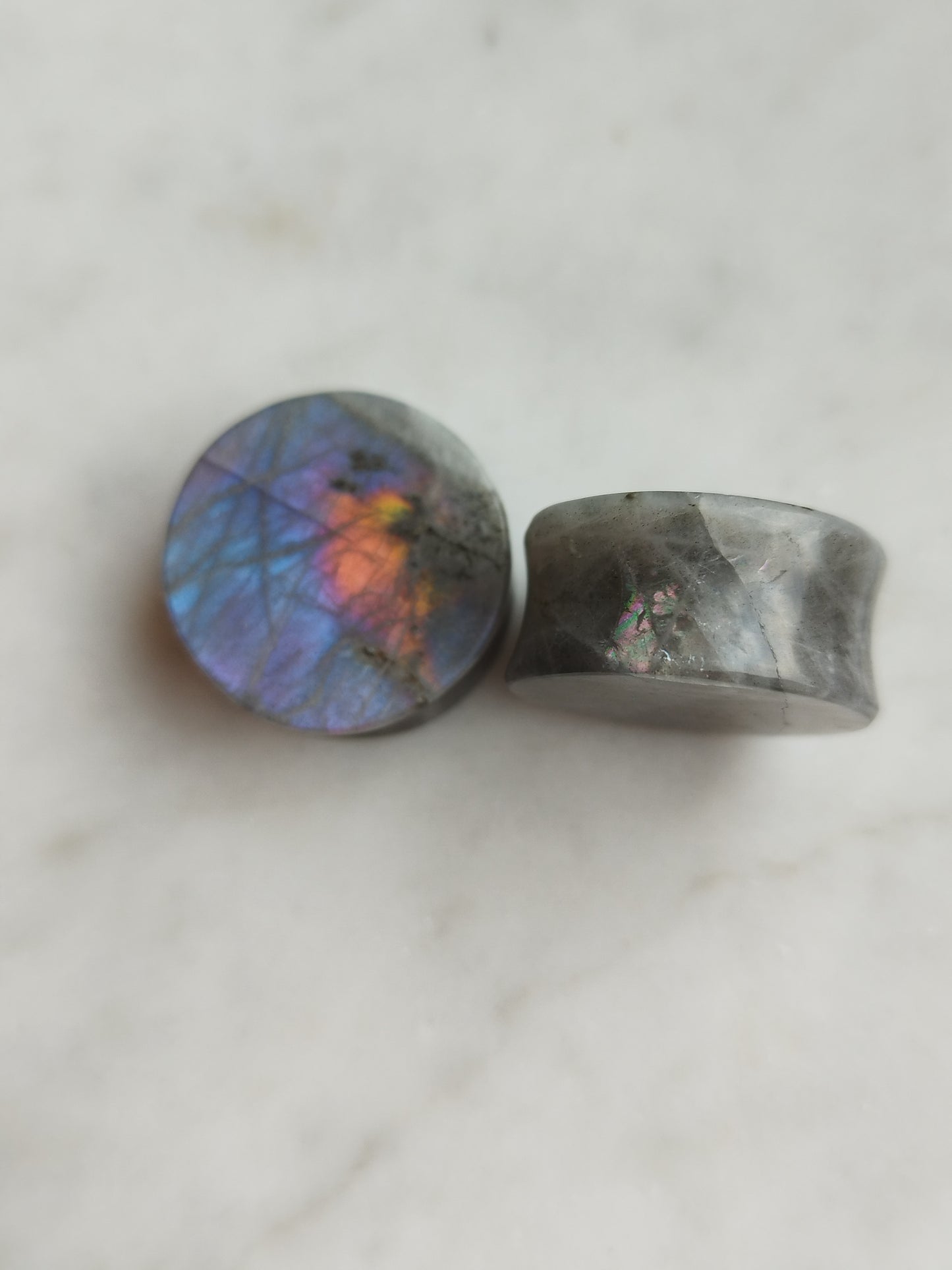 7/8" Blurple Labradorite Plugs