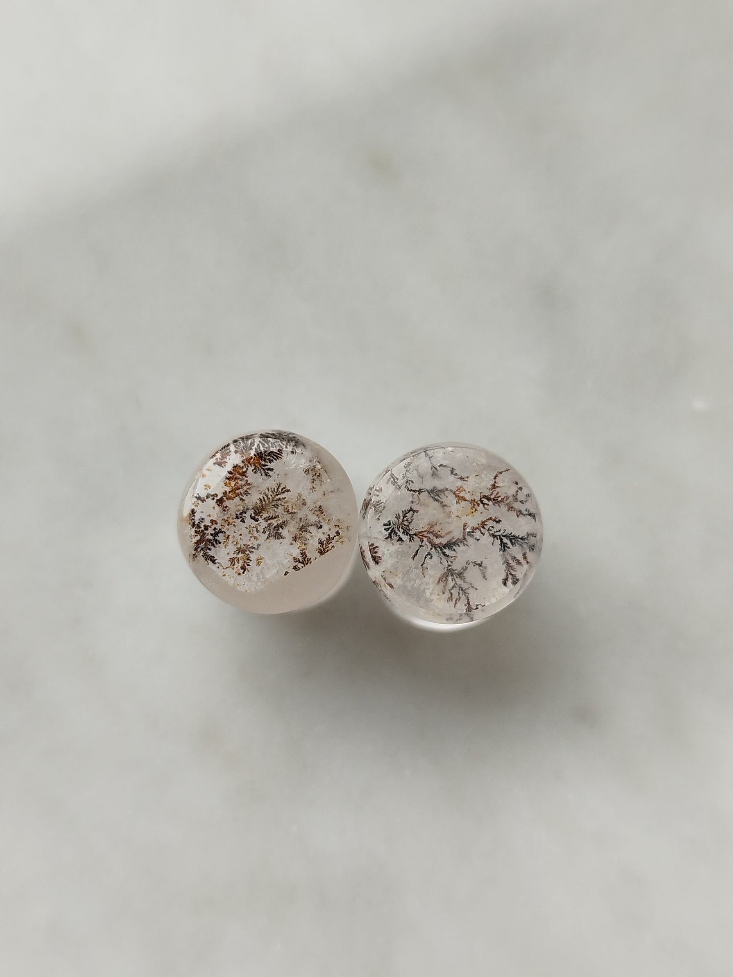 0g Dendritic Quartz Plugs - aeoplugs