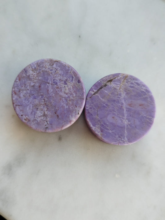 1" Purple Jadeite Plugs - aeoplugs