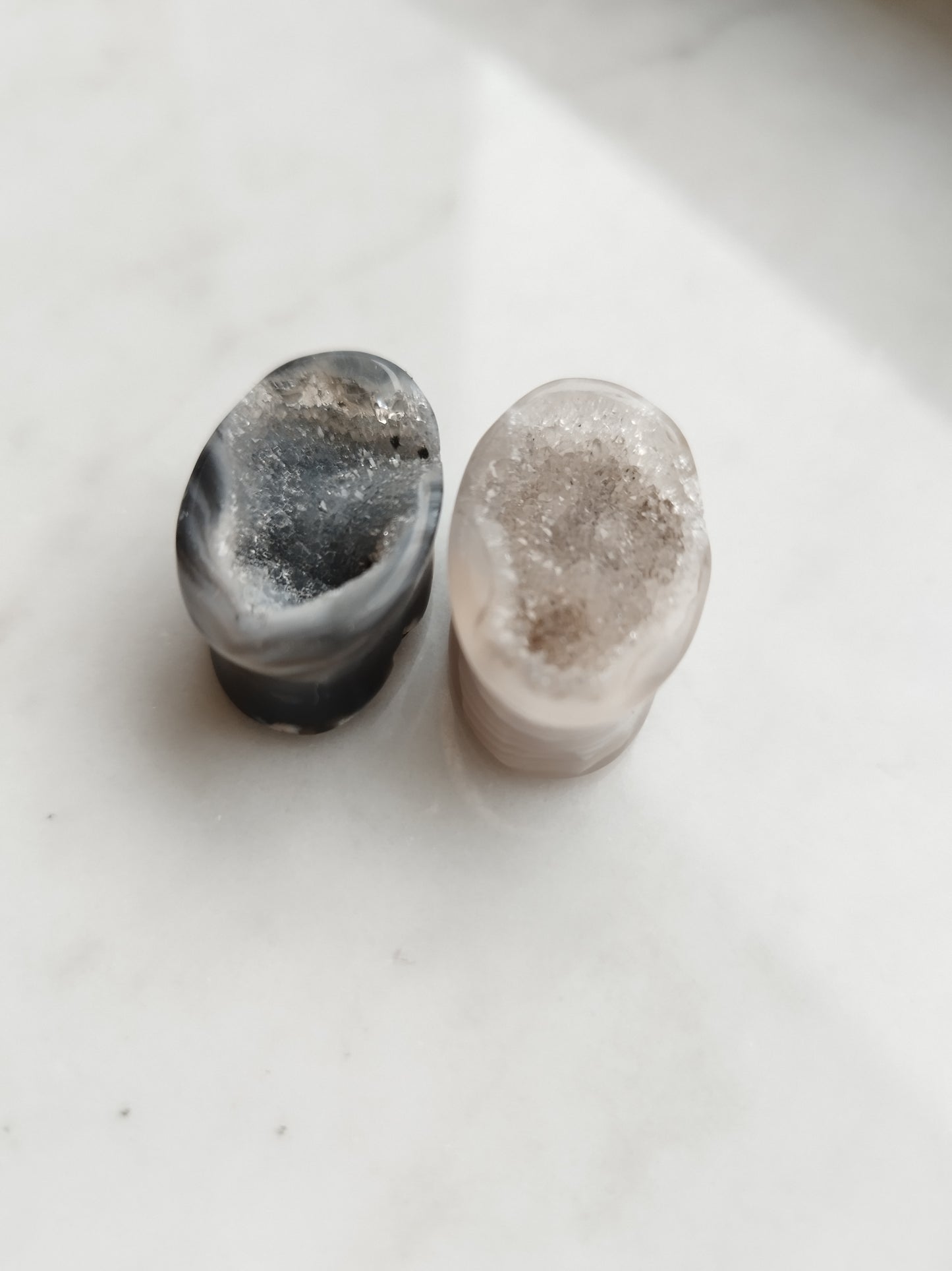 Mismatched Agate Geode Plugs